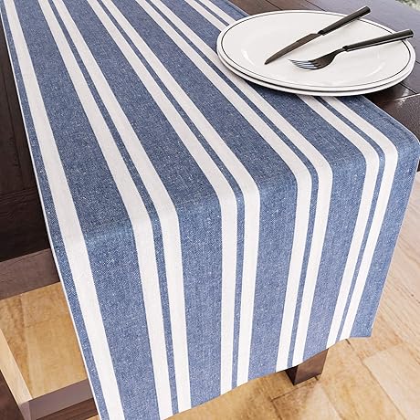 Encasa Homes: The Epitome of Stripe Table Runners for an Enhanced Dining Experience