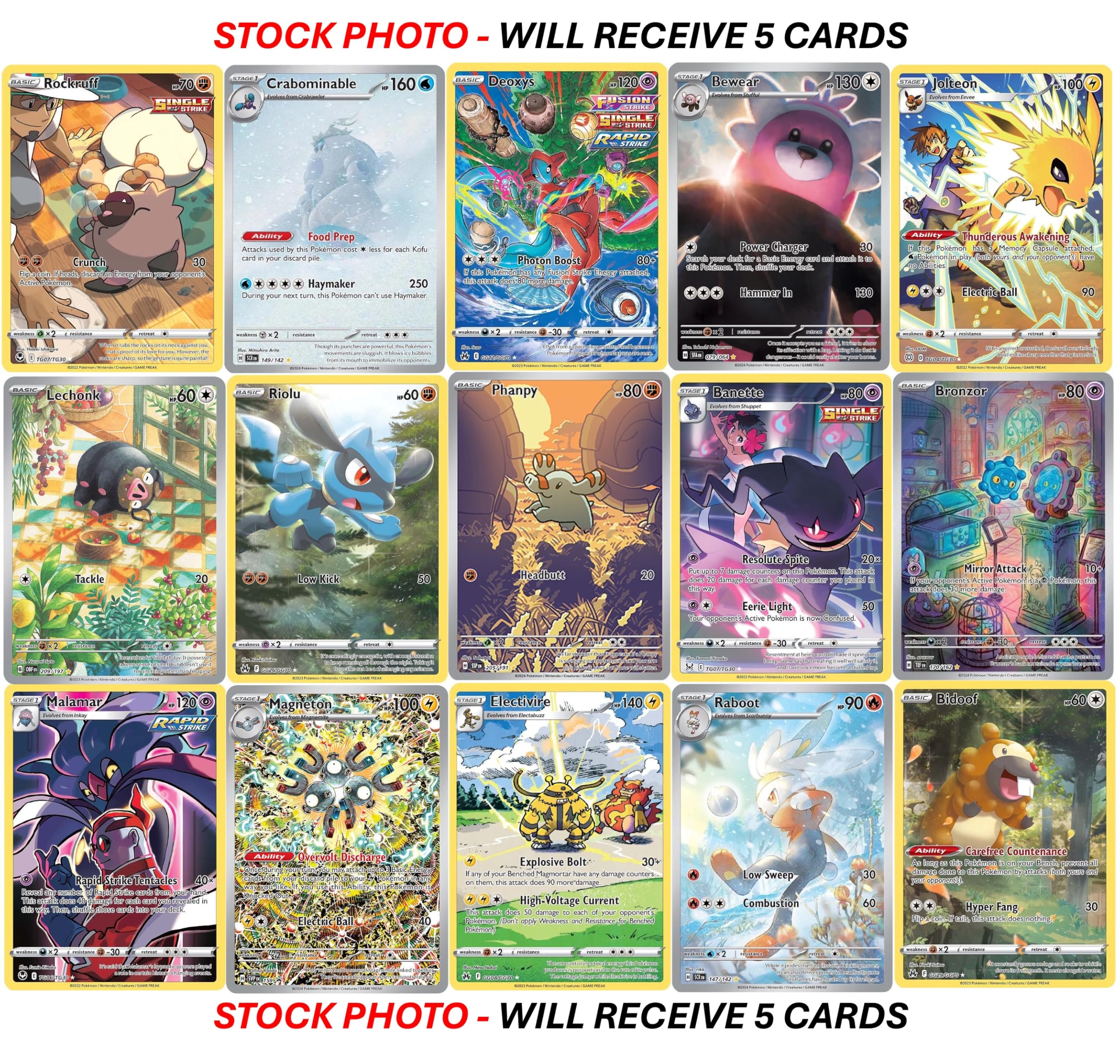 Amazon.com: 5 Pokemon Card Trainer Gallery/Illustration Rare Lot - 5  Assorted Cards