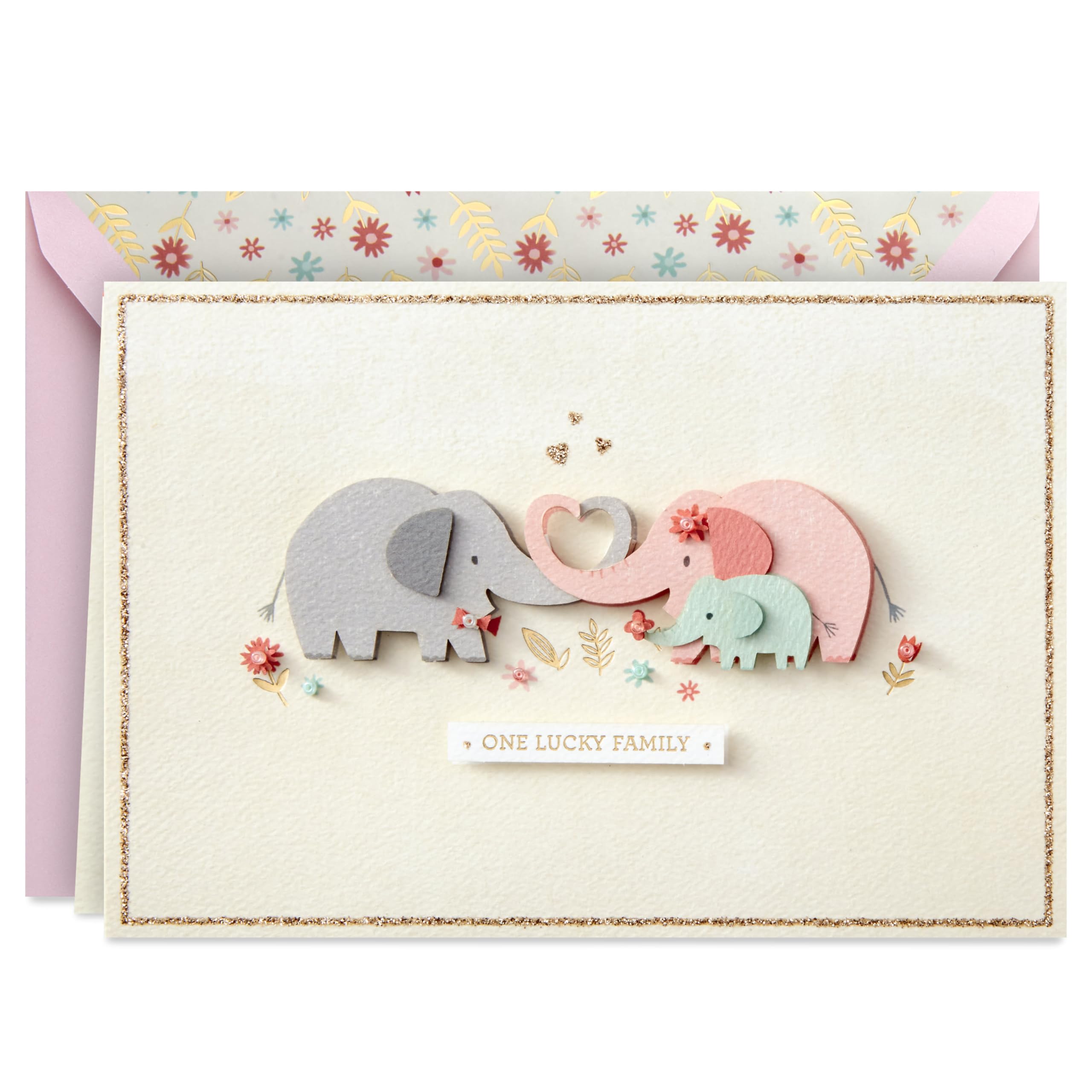 Hallmark Signature Mothers Day Card to Wife (Lucky Family)