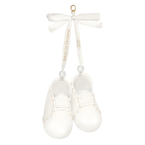 Image of Hallmark Keepsake Christmas Ornament 2025, Baby's 1st Christmas Baby Booties 2025, Porcelain