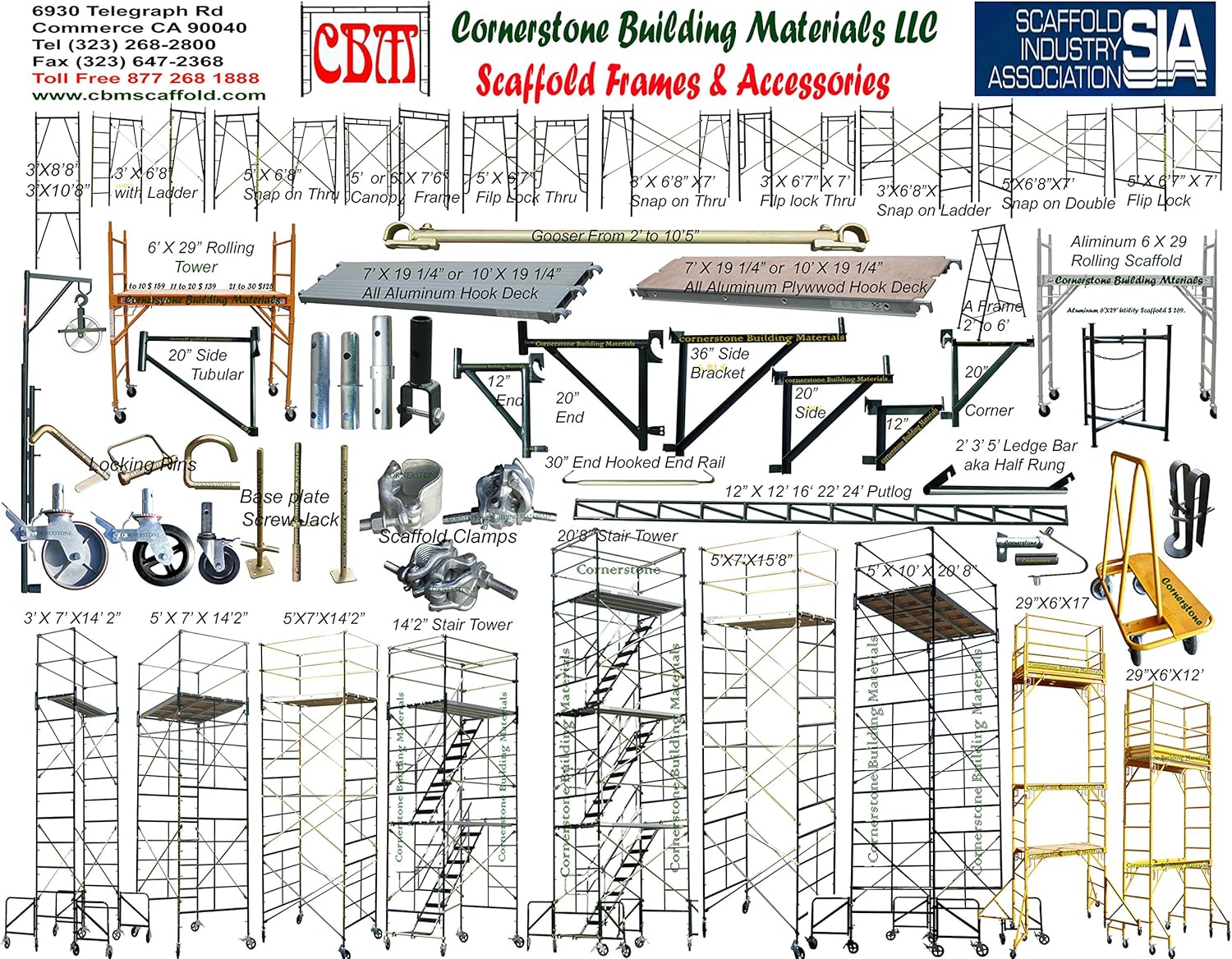 Exсluѕіvе Dіѕсоunt 90% Prісе CBM Scaffold A Set 4 New 1 3/8 Scaffolding 24 Adjustable Leveling Galvanized Screw Jack with Base Plate