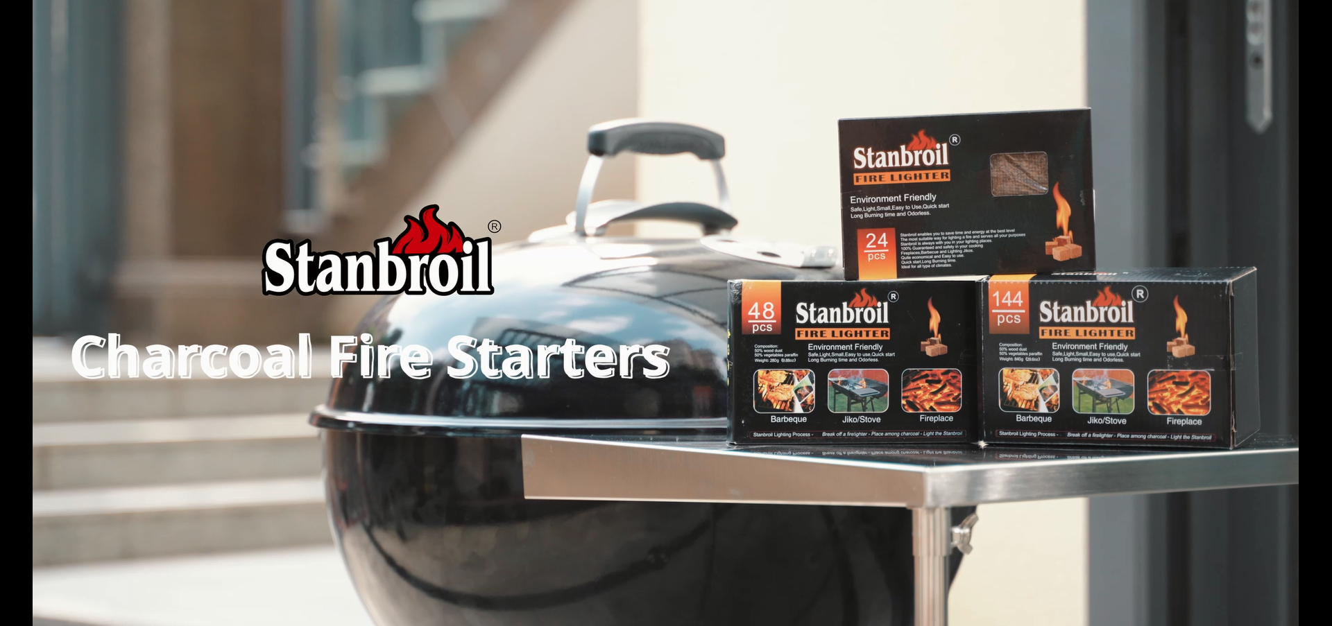 Amazon.com : Stanbroil 144 pcs Fire Starters, Natural Charcoal