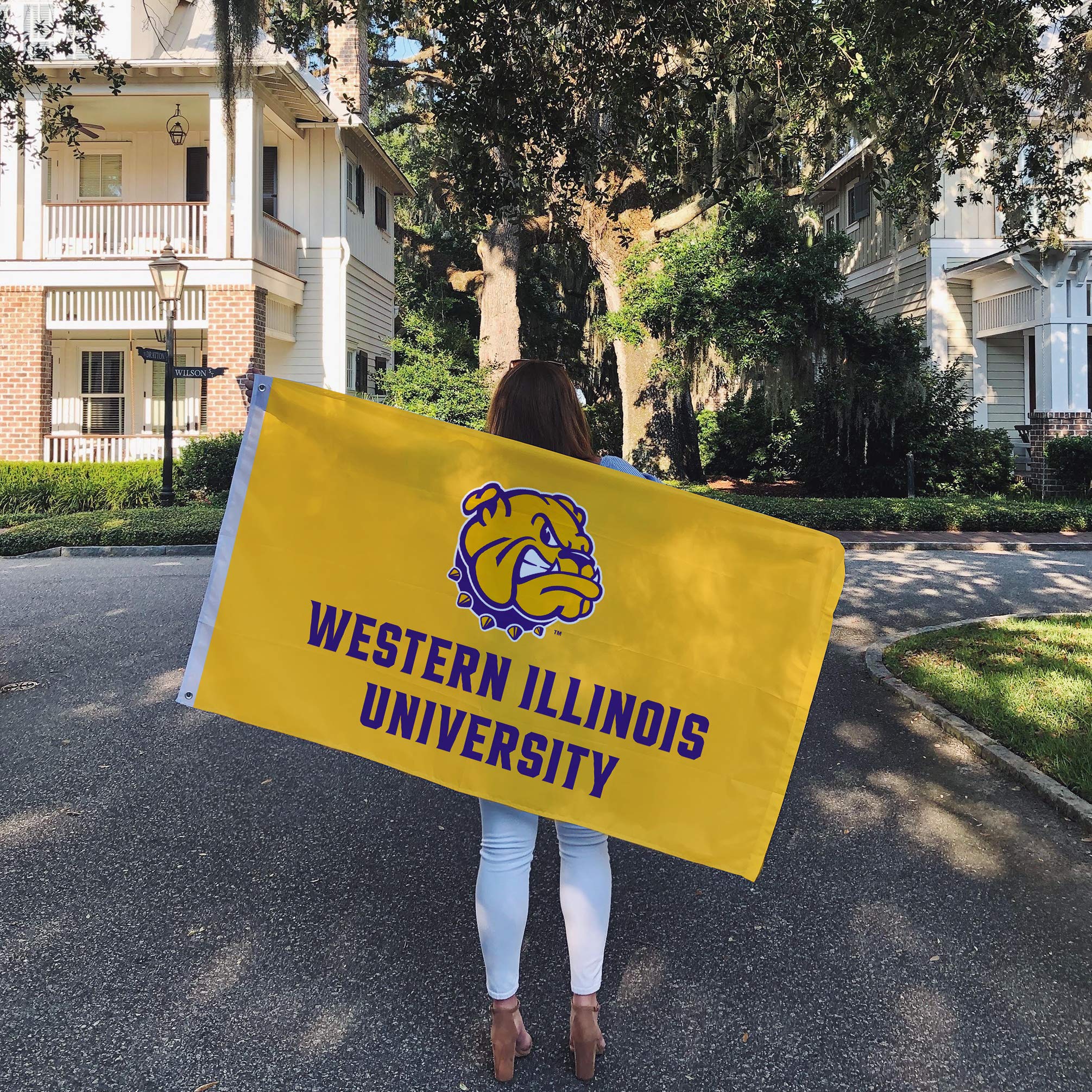 Western Illinois University Leathernecks Flag – 3x5 Ft Polyester Indoor/Outdoor College Flag