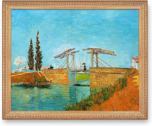 Miniatura 225 de A&T ARTWORK The Starry Night de Vincent Van Gogh. Tamaño del marco: 36 x 30 pulgadas, tamaño de la imagen: 30 x 24 pulgadas, reproducciones clásicas