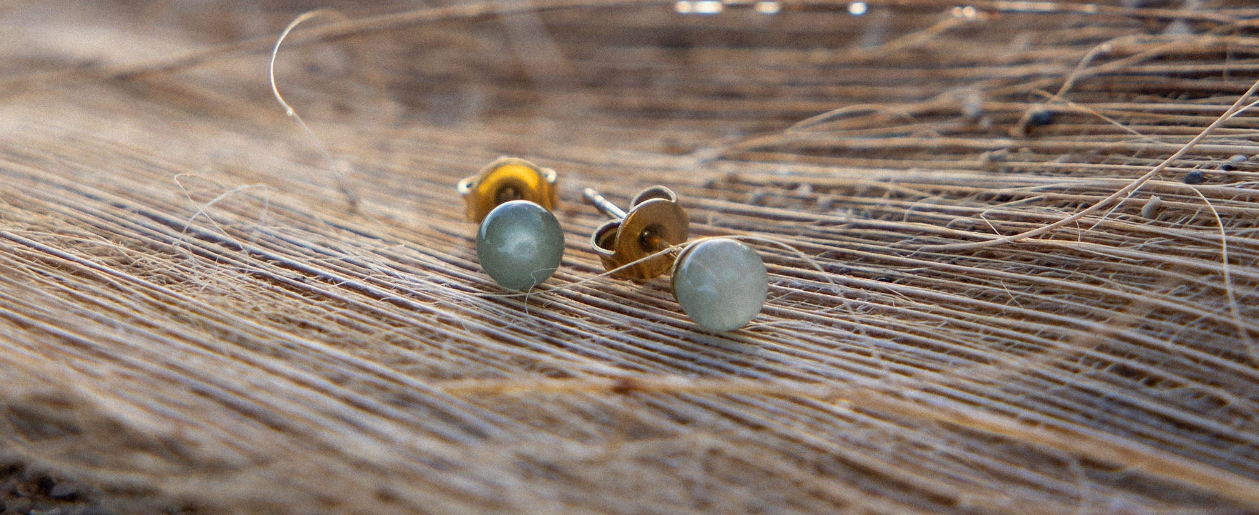 Purelei Orecchini Aventurina In Acciaio Inox | Perle Di Avventurina Verde 4,75mm | Gioielli Donna Resistenti All'acqua Placcati Oro 18K