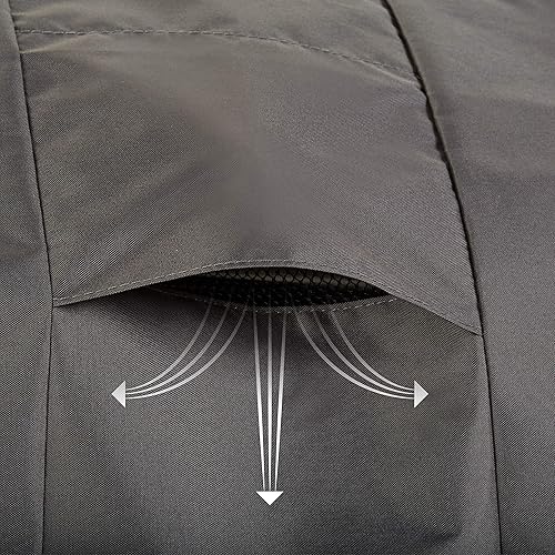 Miniatura 9 de MODERN LEISURE Renaissance - Funda para silla de patio, 35 pulgadas de largo x 38 pulgadas de ancho x 31 pulgadas de alto, color gris