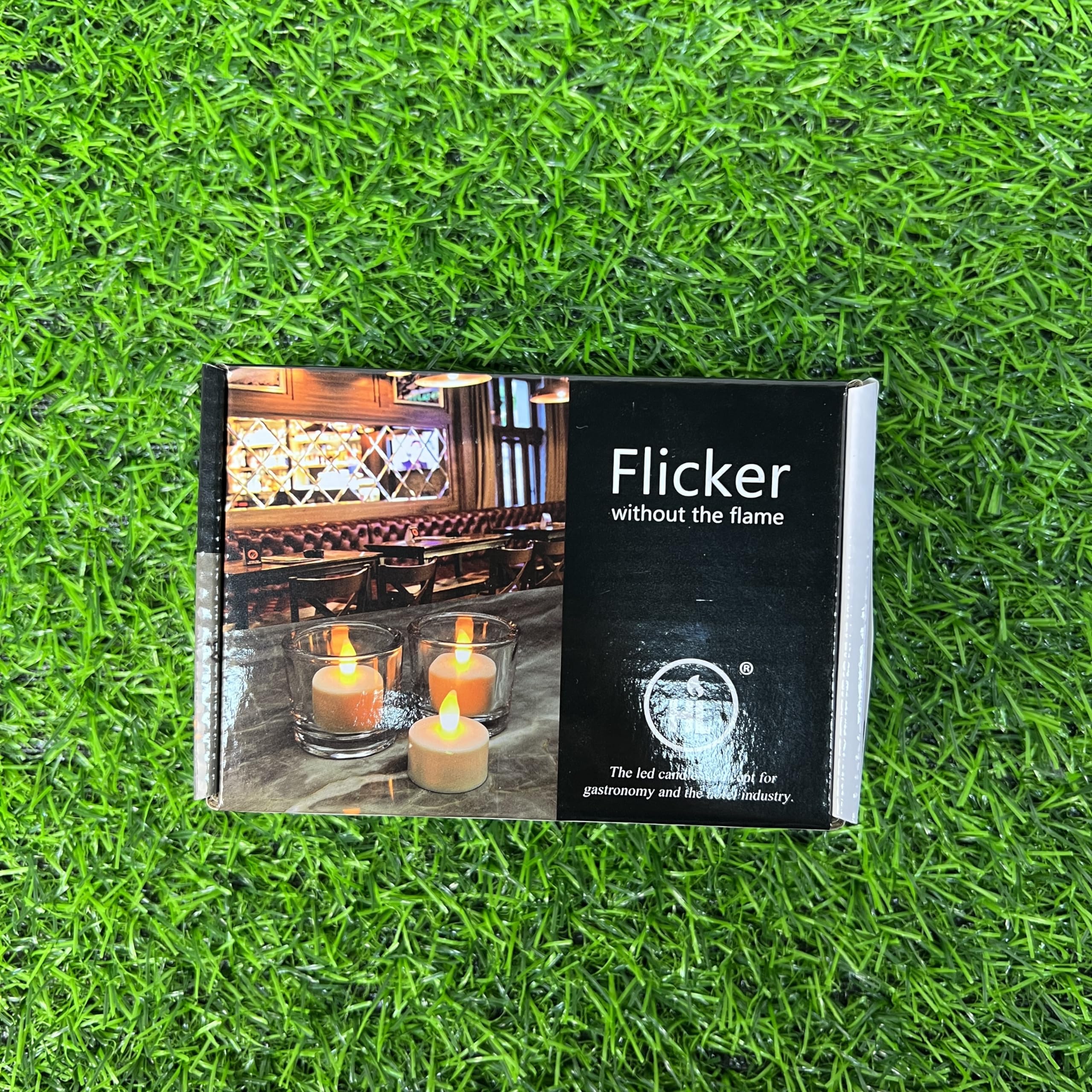 HL Wiederaufladbare LED Kerzen,50+Stunden Aufladbare Teelichter mit Fernbedienung und Timer, Dimmbare LED- Akku Teelichter,4 x 4.7cm Flackernde Votivkerzen Heimdekoration, 6Stück, Bernstein