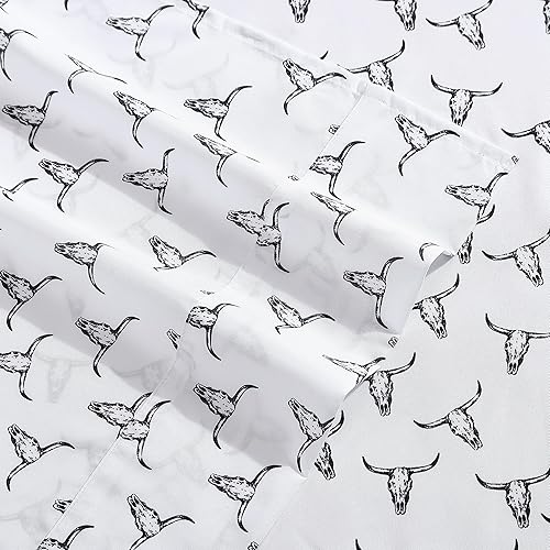 Miniatura 6 de Wrangler - Juego de sábanas tamaño Queen, ropa de cama ultrasuave y resistente a las arrugas para comodidad durante todo el año, bolsillos