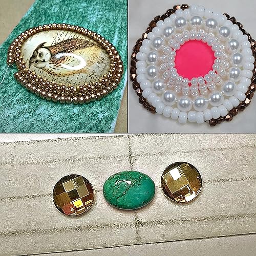 Miniatura 7 de The Beadsmith Base de cuentas  8.5 x 11 pulgadas  Tela blanca  4 hojas  Fabricado en los Estados Unidos  Material rígido y duradero utilizado para