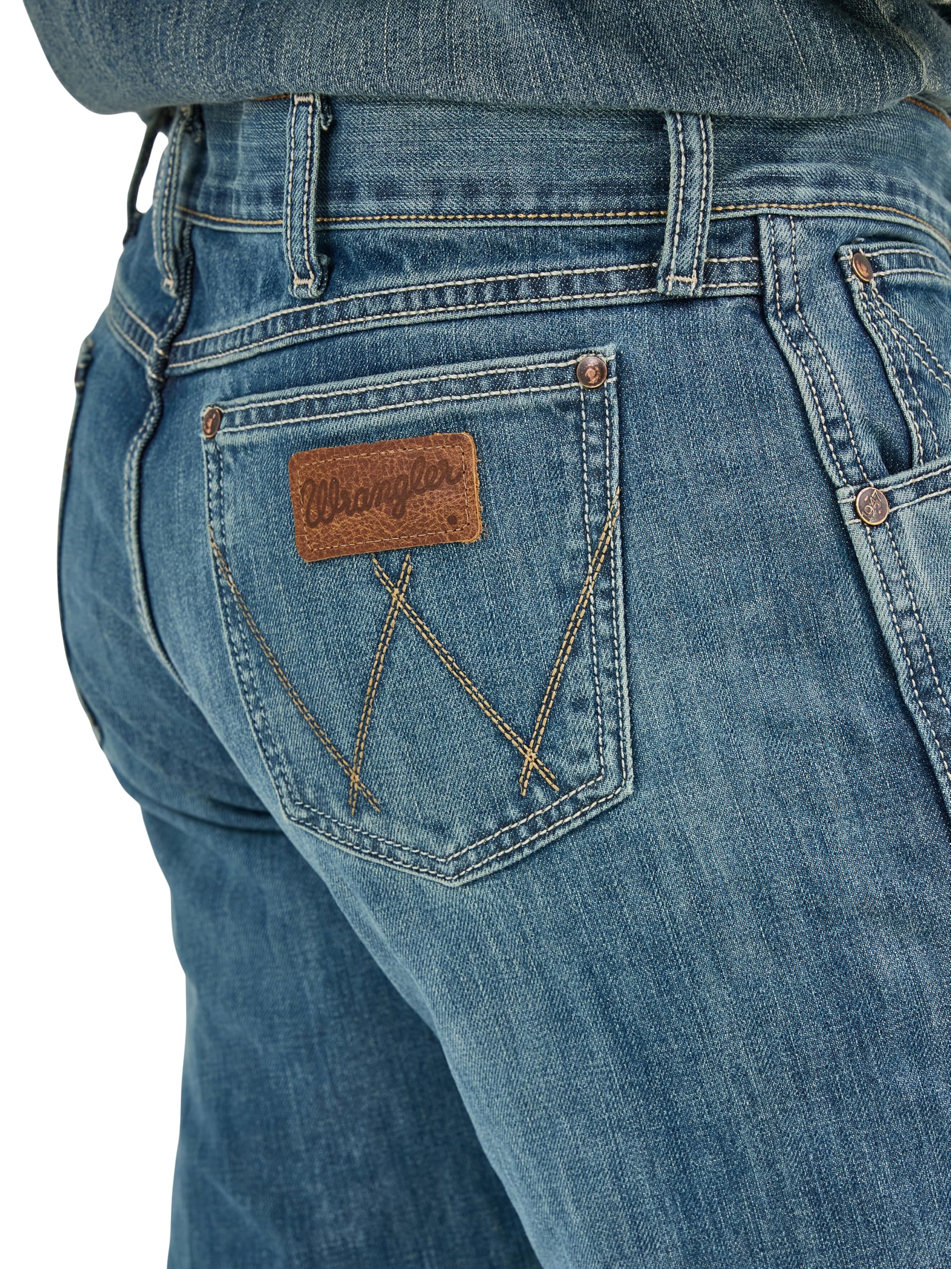 Wrangler Męskie dżinsy retro Relaxed Fit z szeroką nogawką