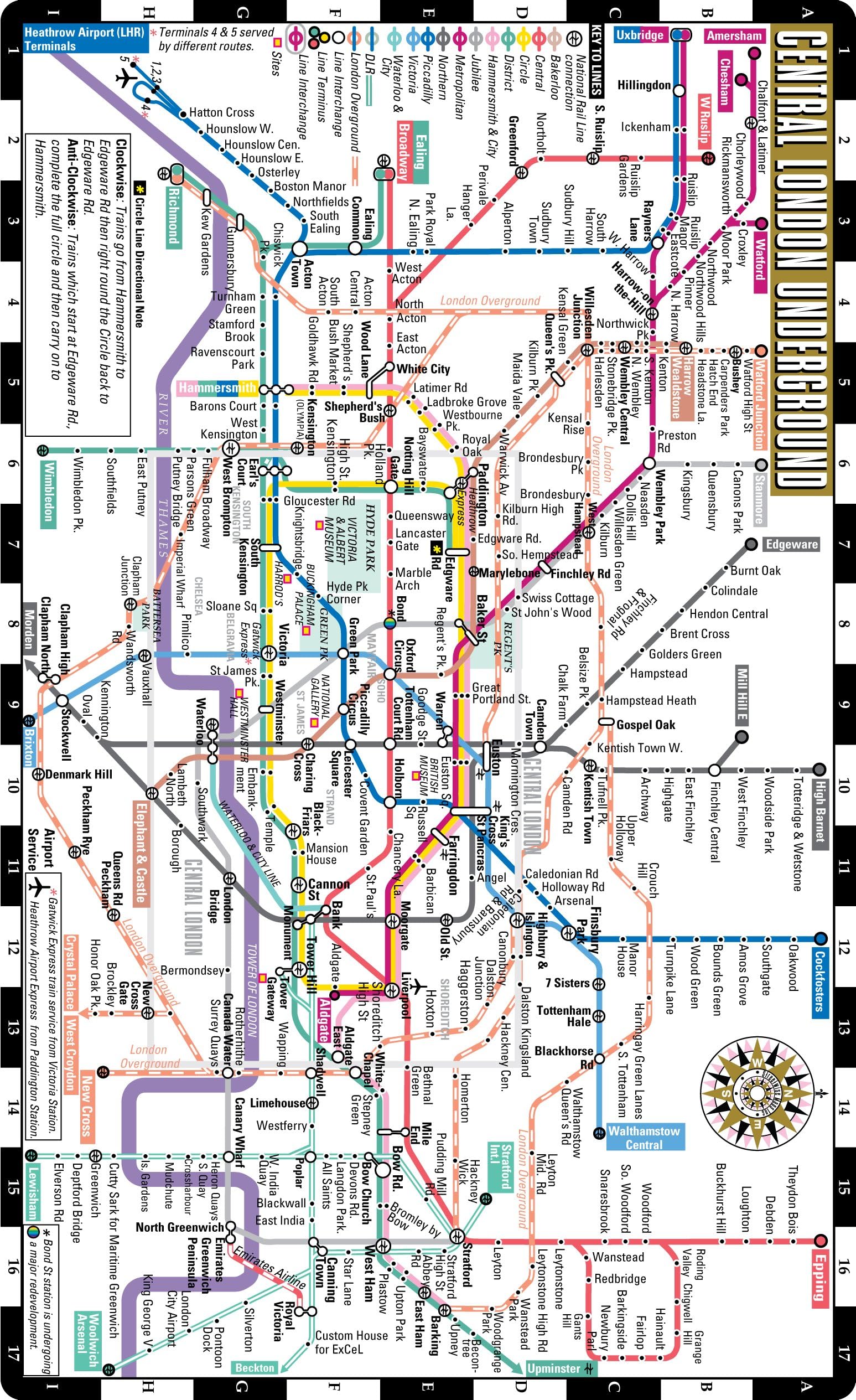 Streetwise London Underground Map - The Tube - Laminated London Metro Map - Folding pocket size subway map for travel Map – Folded Map, January 1, 2015
