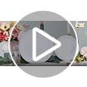KIRE 100PCS Disposable Plates - White with Gold Rim for Thanksgiving Party/Wedding - Includes 50Pieces 10.25inch Dinner and 50Pieces 7.5inch Dessert/Salad Plates