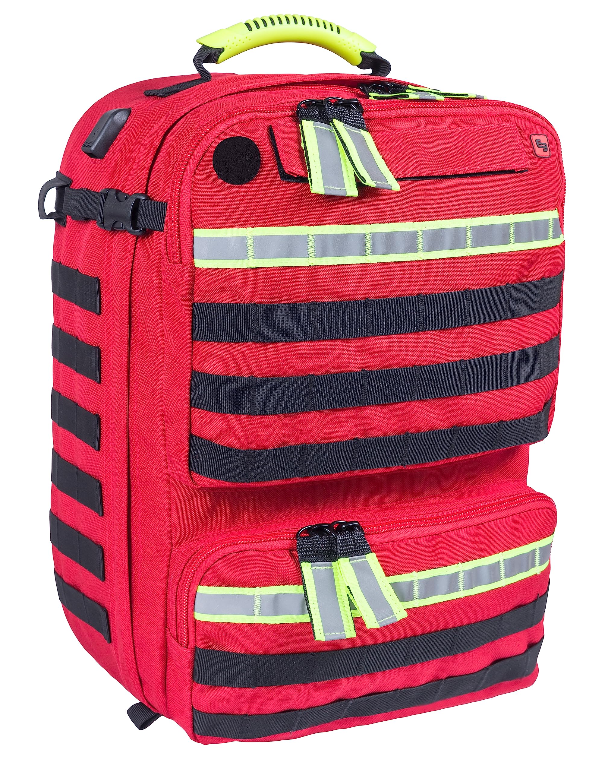 EB PARAMED'S Notfallrucksack | Erste Hilfe | professionelle Notfallversorgung | individuell erweiterbar | Modultaschen | Ampullarium | atmungsaktive Rückenpolsterung…