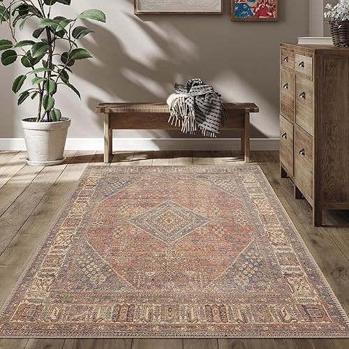 RugOver Alfombra lavable a máquina, apta para mascotas y antideslizante, alfombra de interior para cocina, baño, sala de estar, decoración del piso