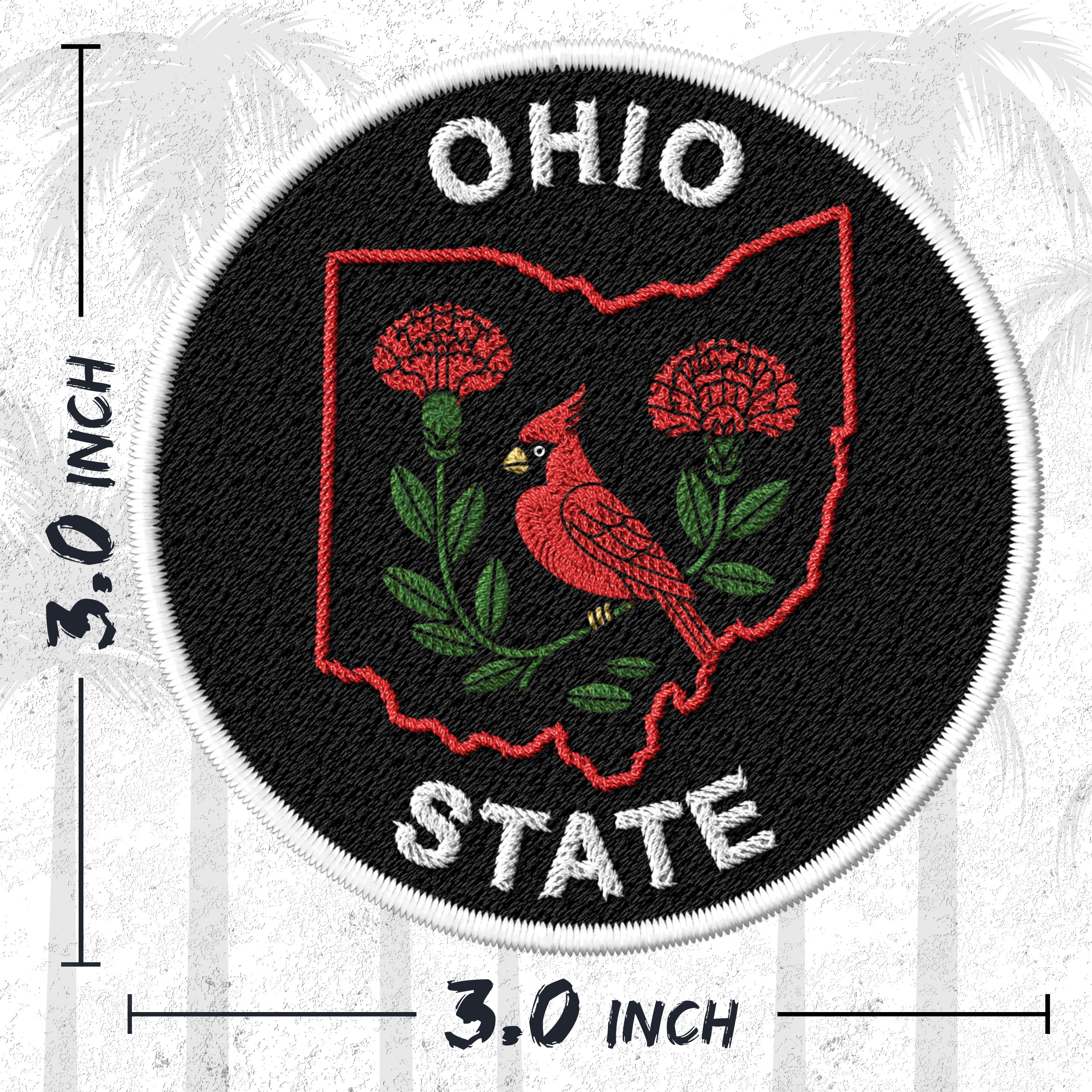2) OSU The Ohio State Buckeyes Vintage Embroidered Iron On Patch