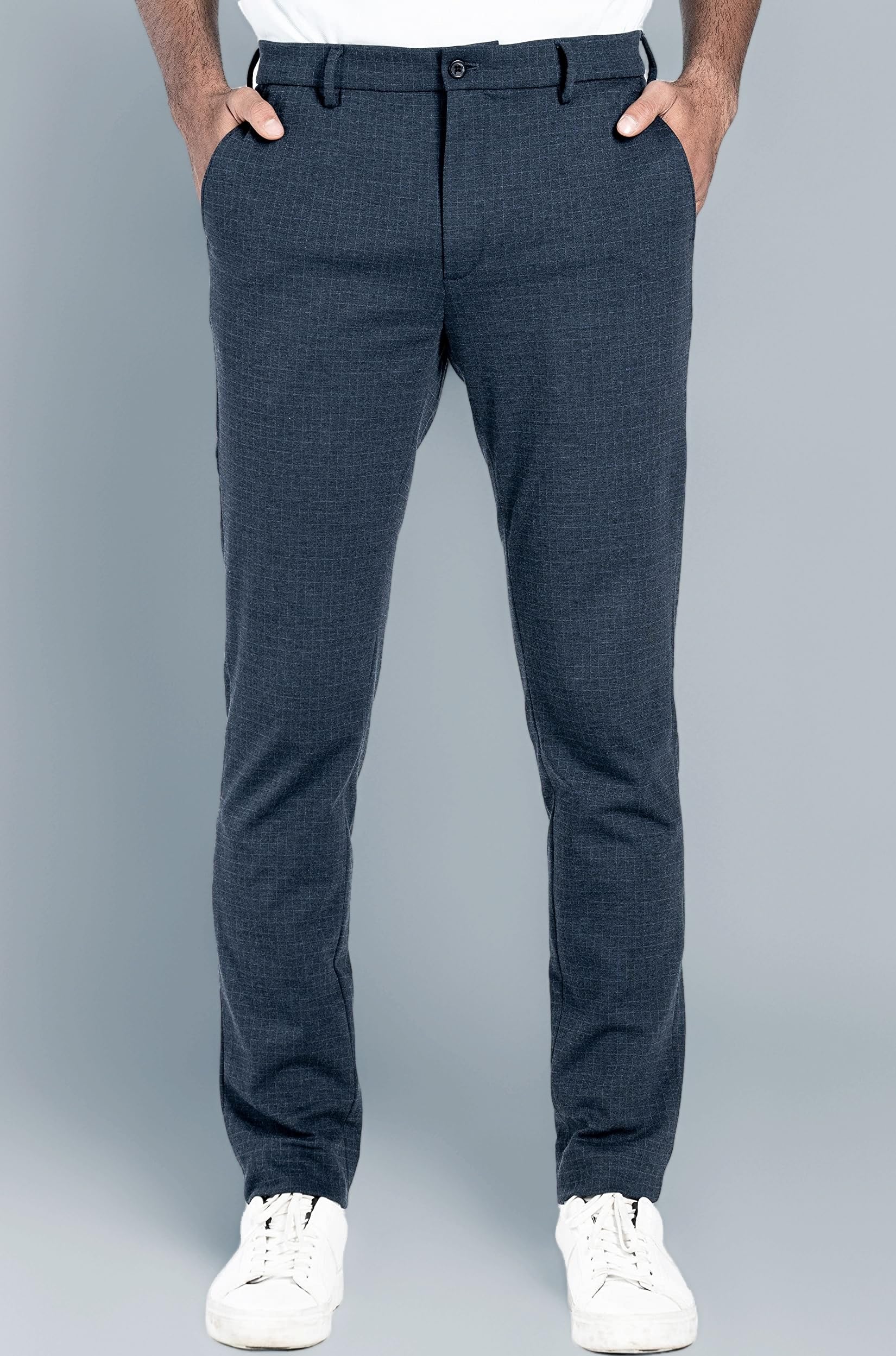 The Pant Project Luxury PV Stretchable Casual Pants for Men | Stylish Slim Fit Men's Wear Trousers for Office or Party | Mens Fashion Dress Trouser with Expandable Waist & 4 Way Stretch