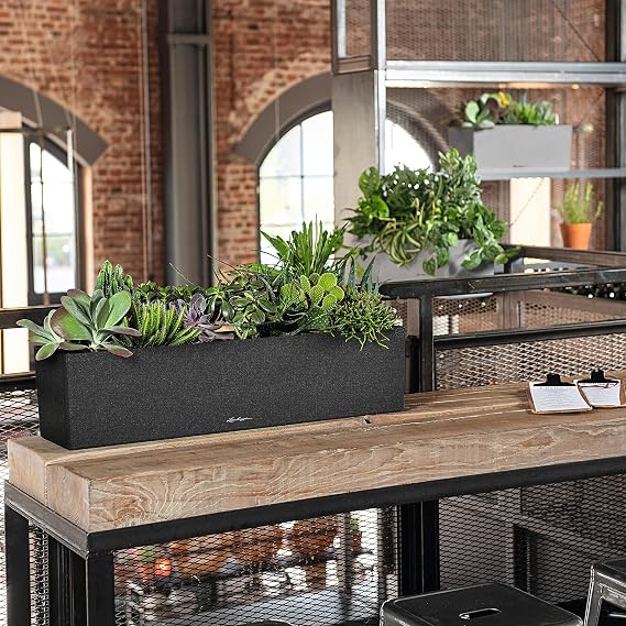 Lechuza Balconera Stone Plant Pot