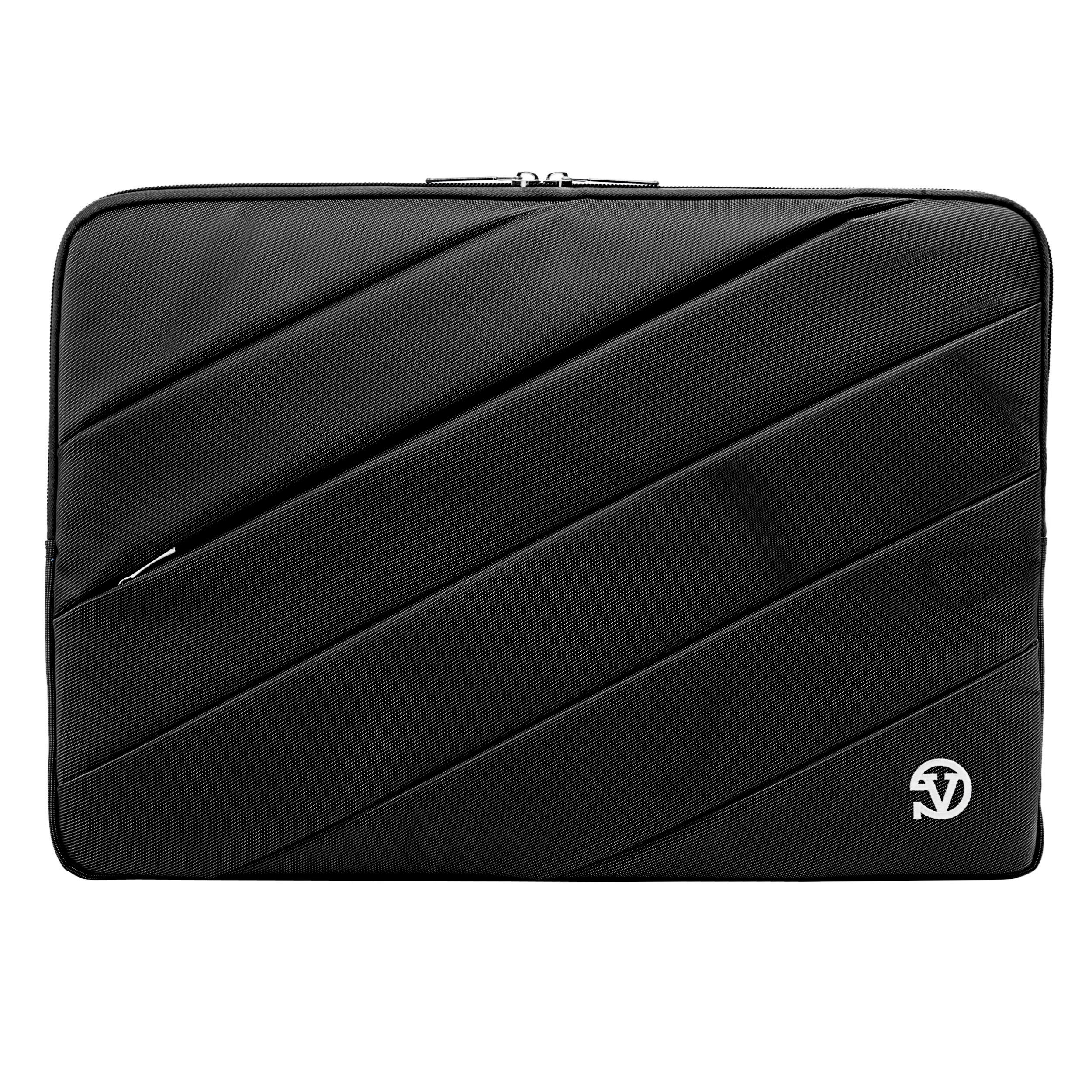 sacchetto protettivo per tablet in pelle nera compatto e versatile