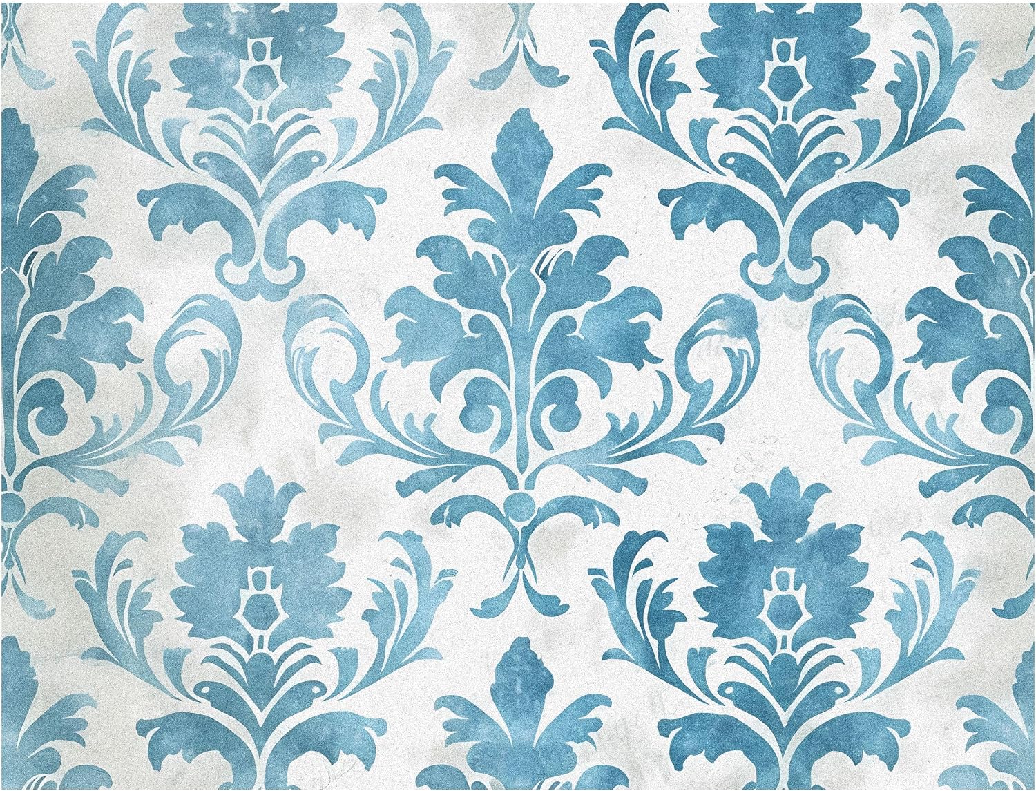 Pale Blue Damask Rice Paper, 8 x 10.5 inch (6pc) - Mulberry Paper for Decoupage Scrapbooking Cards Crafts by Craft Kreatively