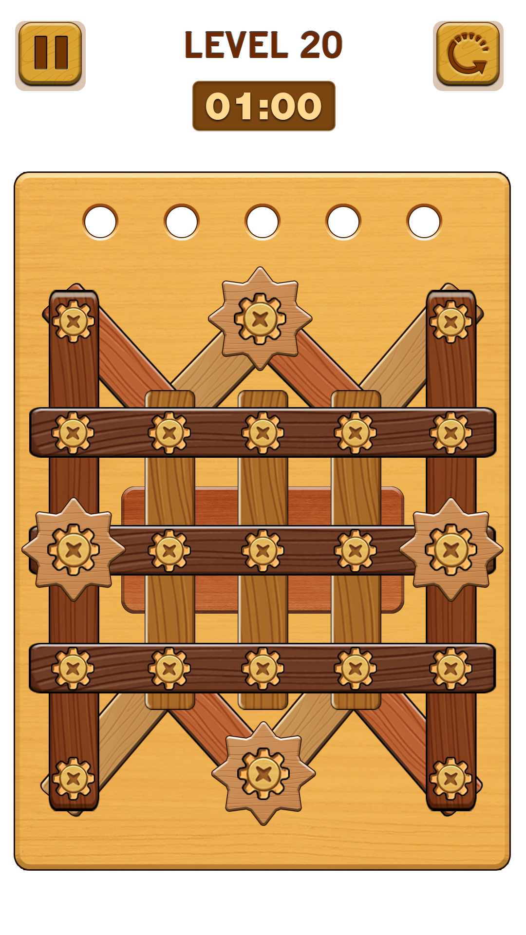 Wood Nuts & Bolts Screw Puzzle Games Nuts and Bolts Wood Games