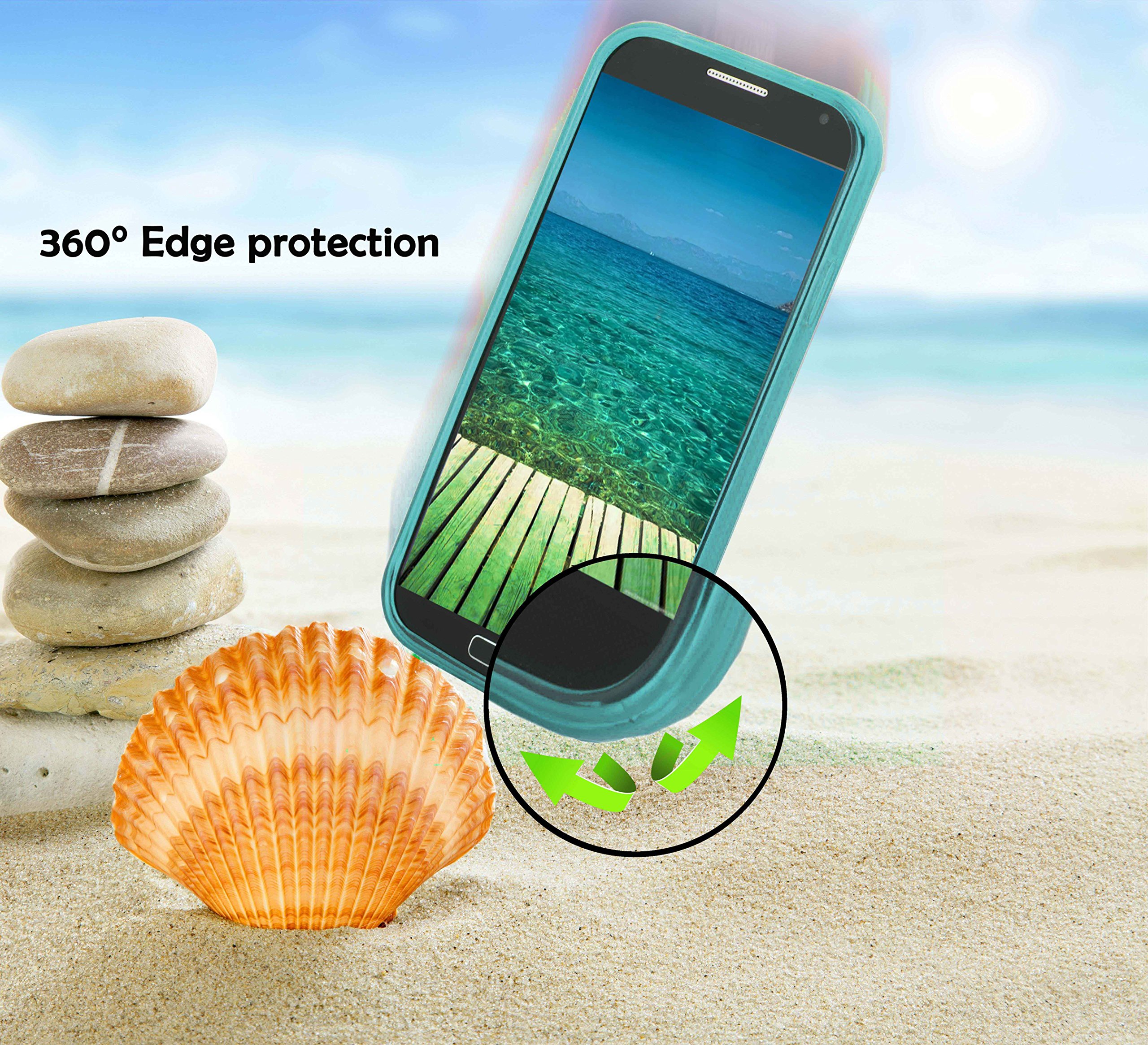 Cadorabo Case Works with Sony Xperia E1 in Turquoise - Shockproof and