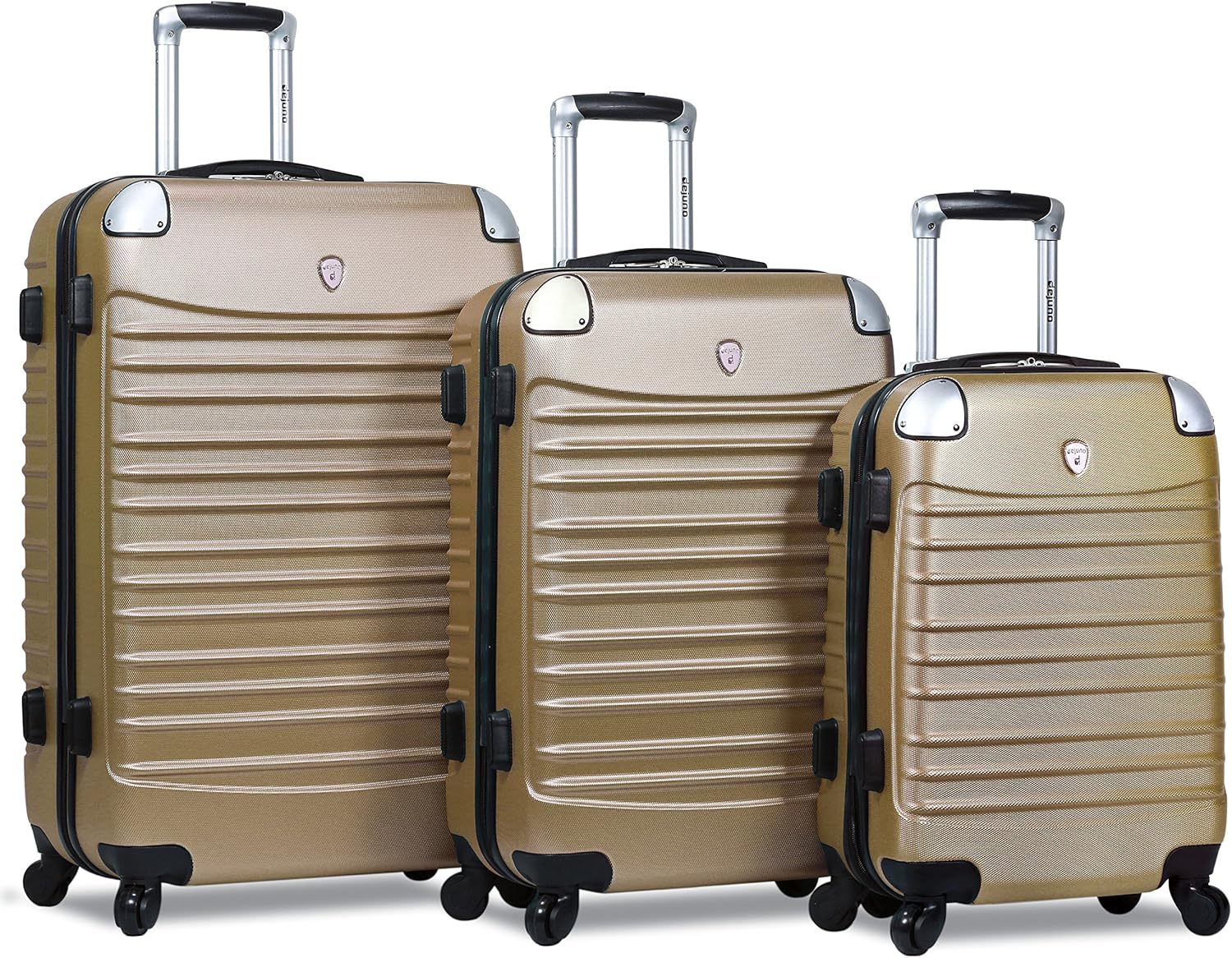 Dejuno Impact Hardside 3Piece Spinner Luggage Set