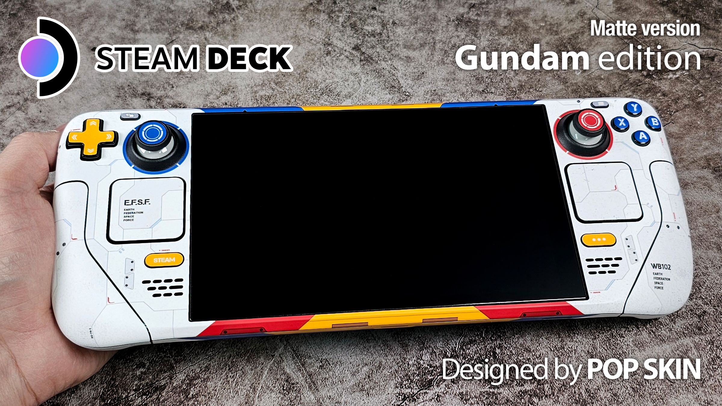 マ*オ様 Steam deck Steam Deck Skin, Gundam Edition, Full Wrapping Matte Vinyl