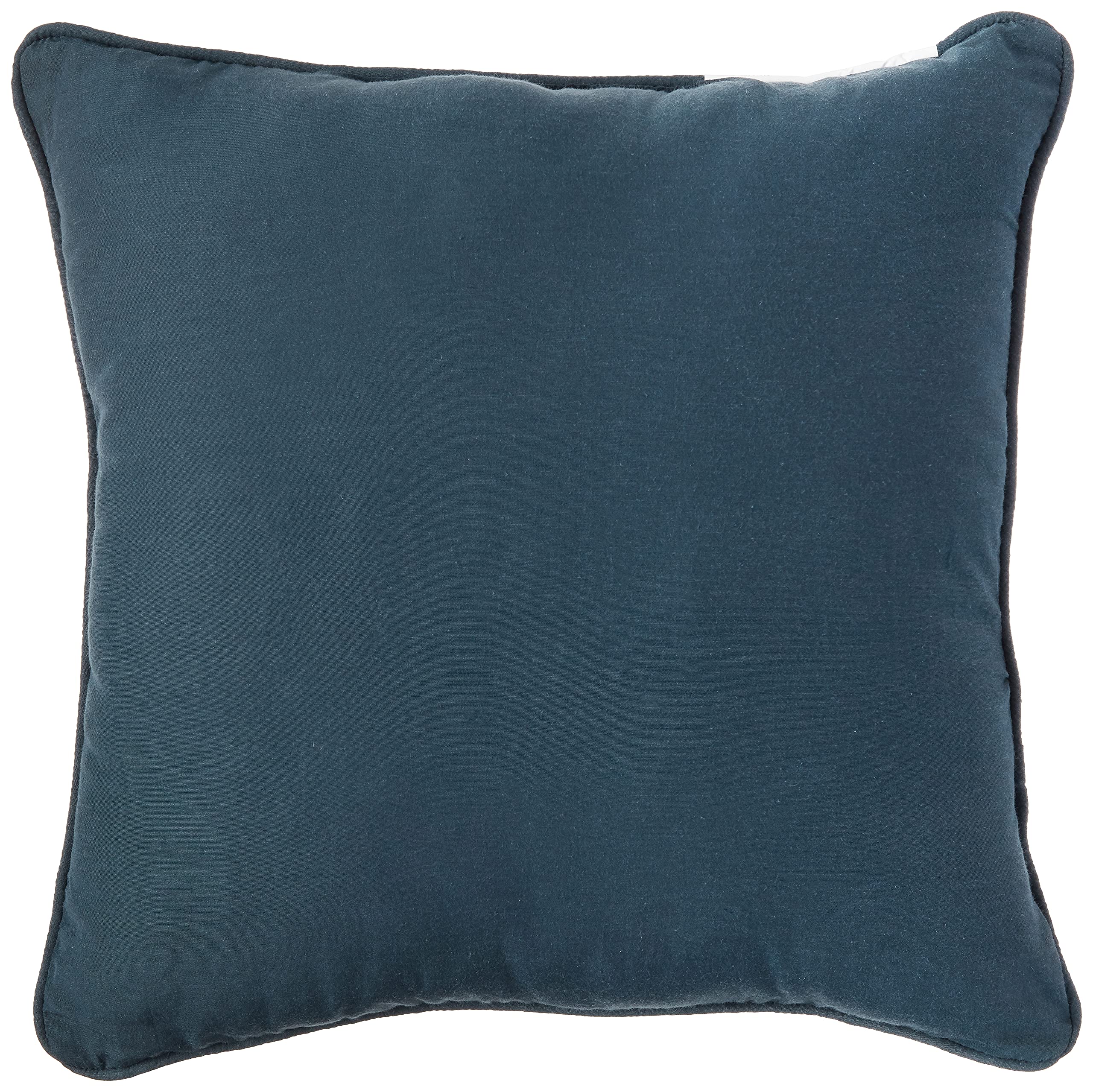 Amazon.co.jp: Baysideコットンプリント正方形枕ペアwith Solid