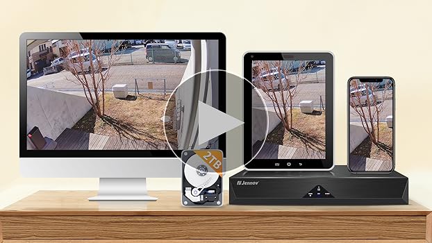 Amazon.co.jp: Jennov 防犯カメラ 屋外 ワイヤレス 500万画素対応 4台