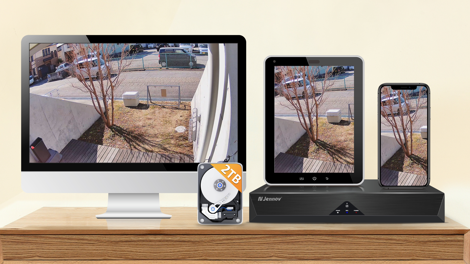 JENNOV 防犯カメラ wifi 2K 自動追尾機能 24時間録 4個セット Amazon.co.jp: Jennov 防犯カメラ 屋外 ワイヤレス 500万画素対応 4台