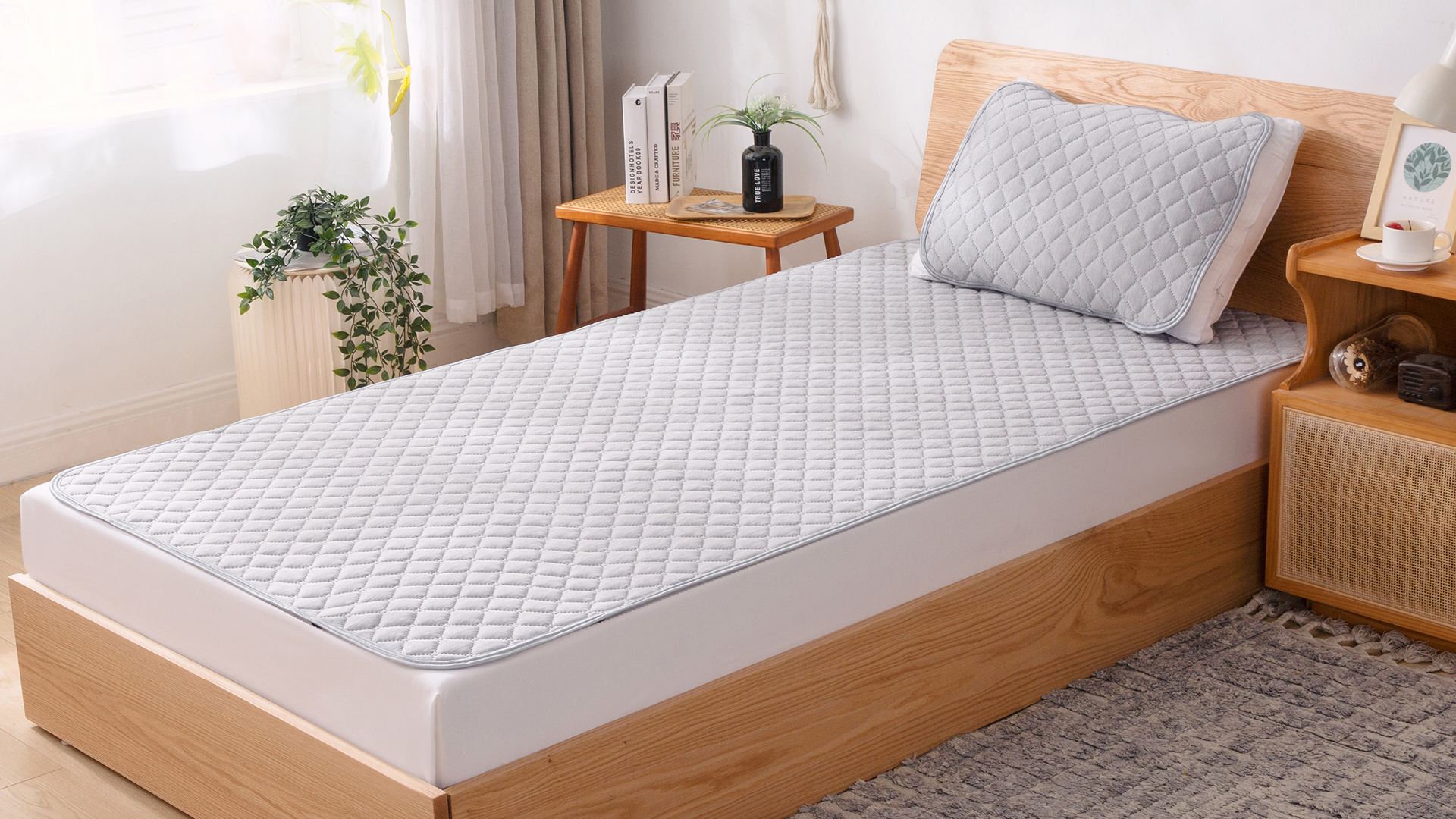 Amazon｜Matdeco 冷感 敷きパッド 夏用 シングル 洗える リバーシブル