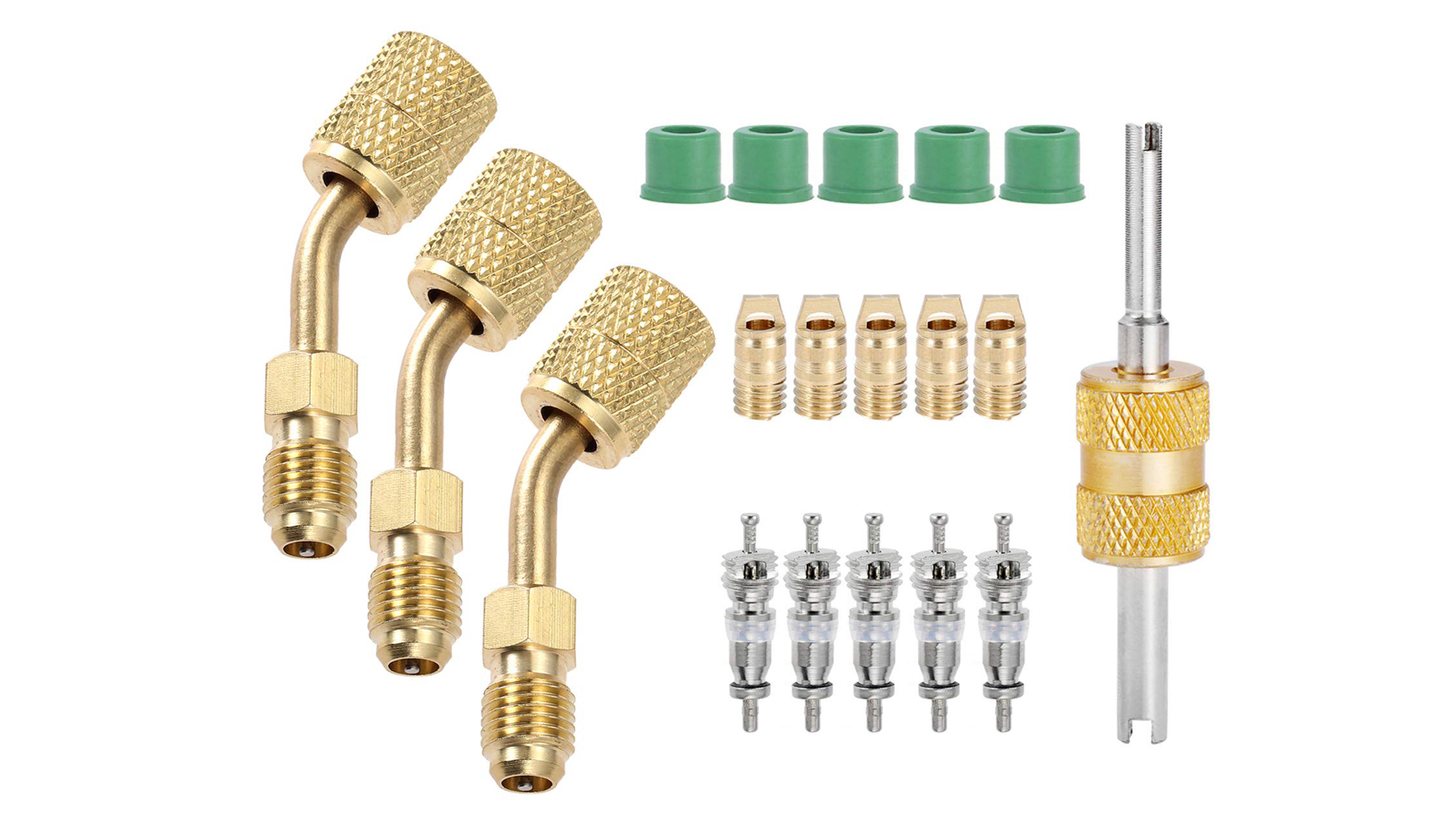 Adattatore R410A Per Mini Split - 2 Pezzi, Ottone, 1/4" Maschio SAE A 5/16" Femmina Per Climatizzatori - Foto 4