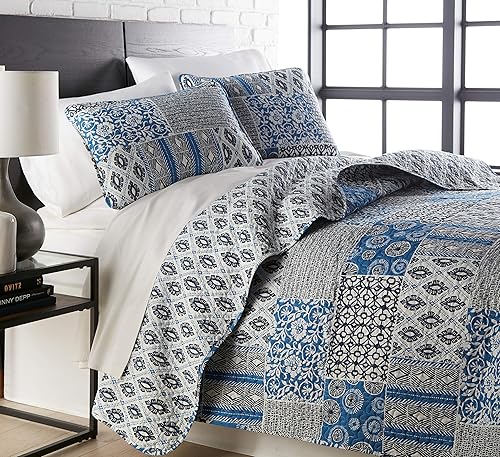 Miniatura 15 de Southshore Fine Living, Inc. Juego de ropa de cama acolchado de gran tamaño ligero, tela prelavada, colcha cubrecama suave de 2 piezas con una funda