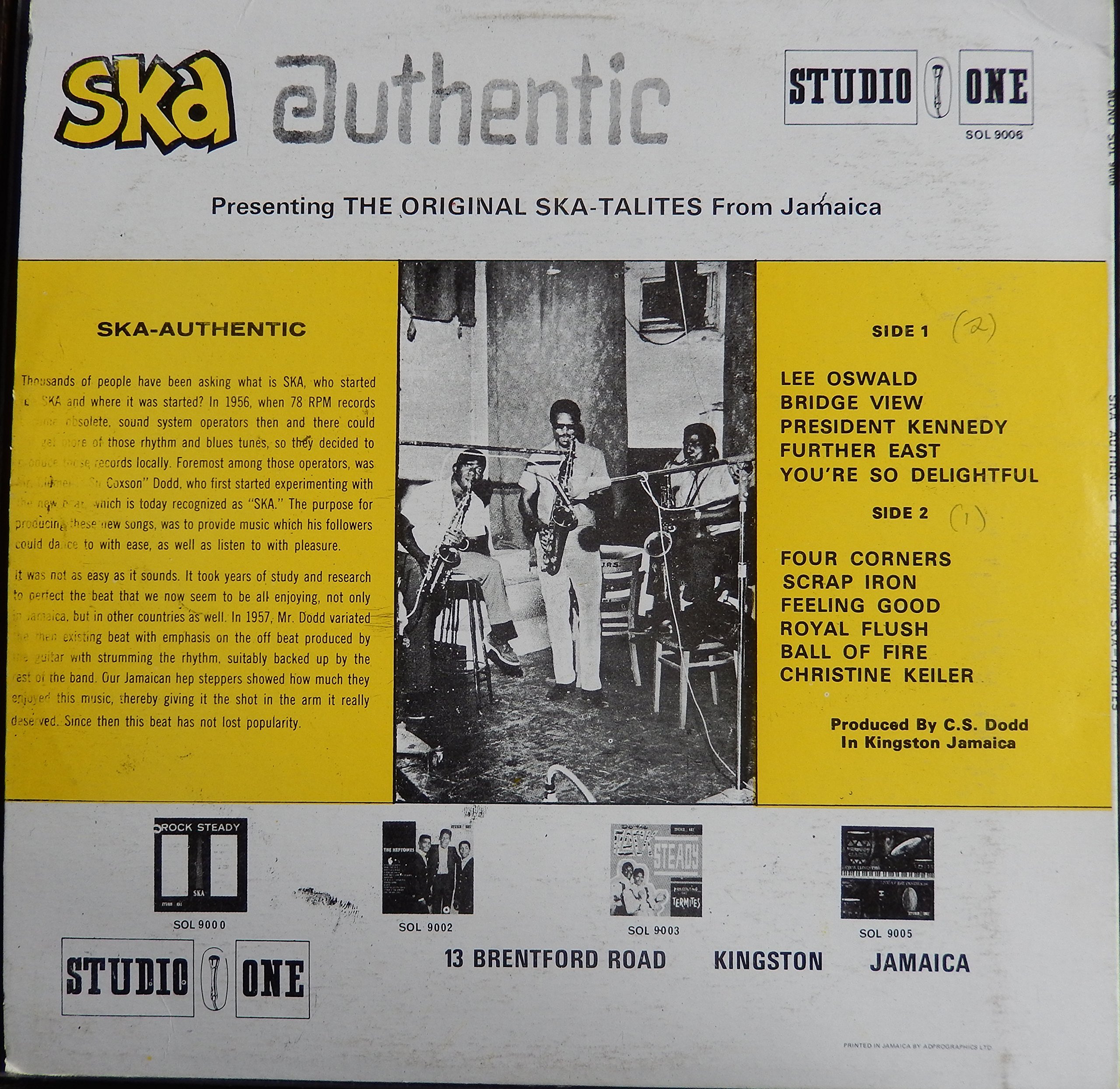 (VINYL LP) Ska Authentic