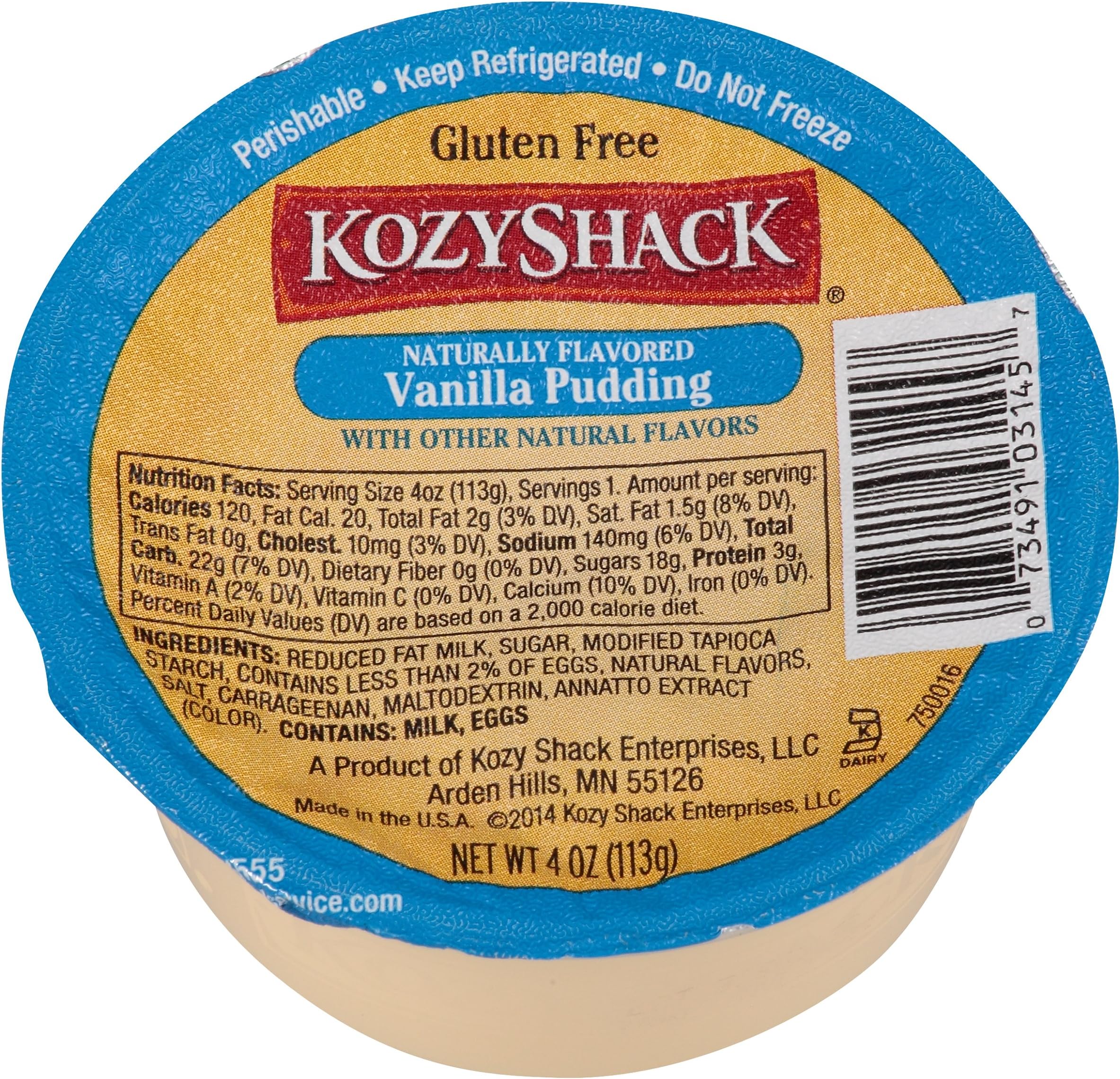 Vanilla Pudding, 4.0 oz. (48 Count)