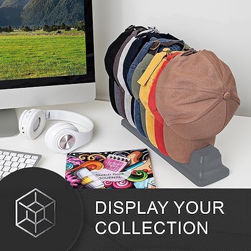 Miniatura 6 de Organizador de sombreros para gorras de béisbol  Soporte para sombreros para 10 gorras de béisbol  No requiere instalación, sistema organizador de