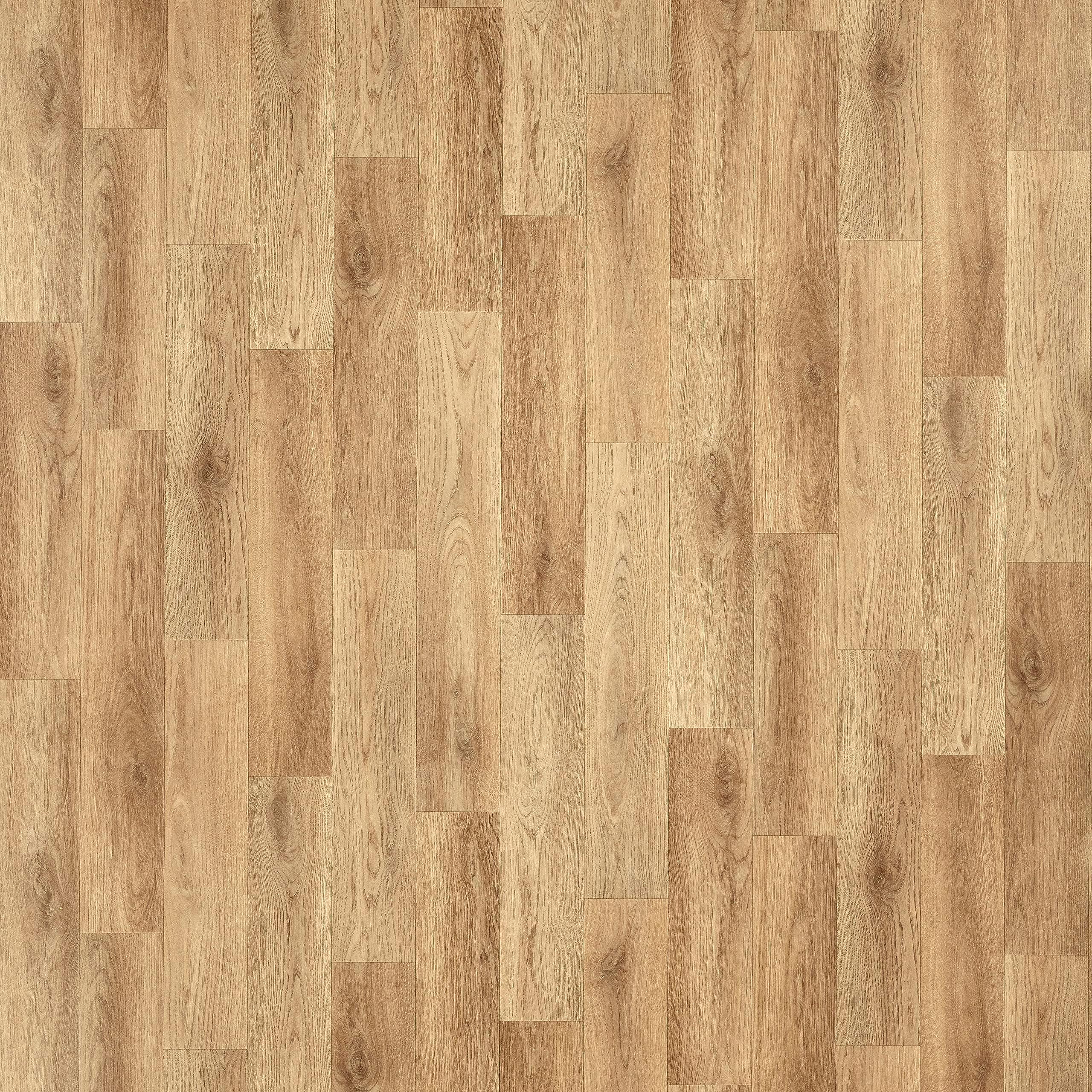 Wood Effect Cushion Vinyl Flooring Roll Natural Oak Effect Lino Flooring Cheap Anti Slip Bathroom Kitchen Bedroom Flooring 2m 3m Width (Lambourne French Oak, 4m x 3m)