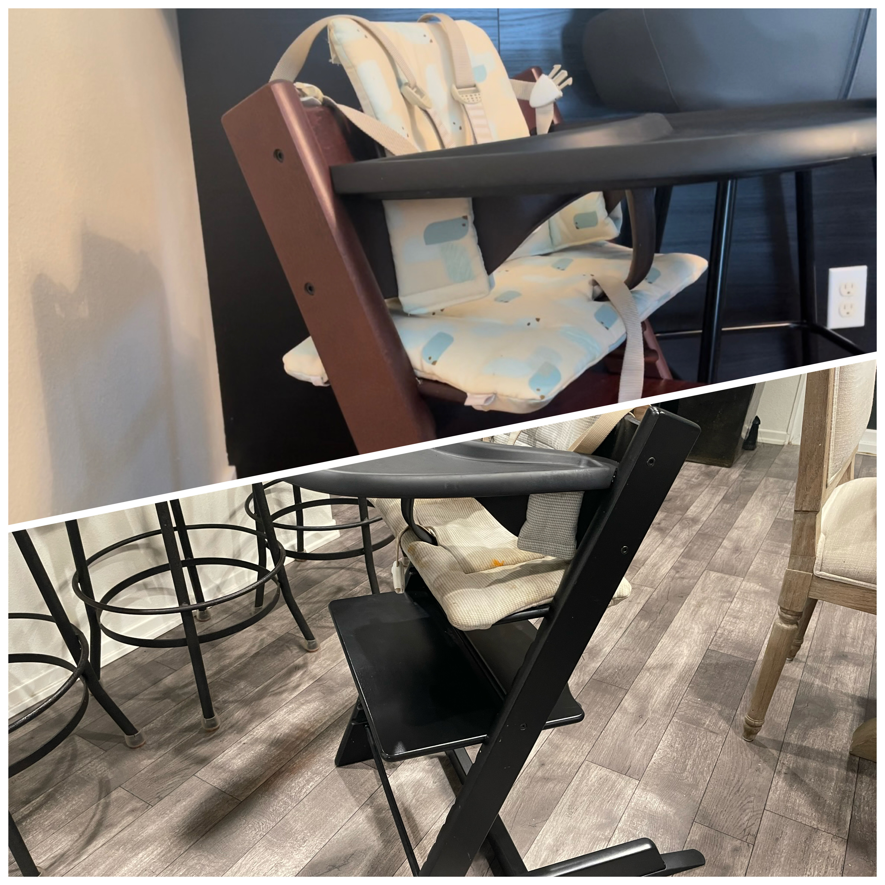 Watch Stokke Tripp Trapp High Chair Black vs Walnut on Amazon Live