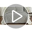 MarCielo 3-Piece 100% Cotton Bedspread Lightweight Quilt Coverlet Embroidery Farmhouse Bedding Set (Floral,King (106" X 98"))