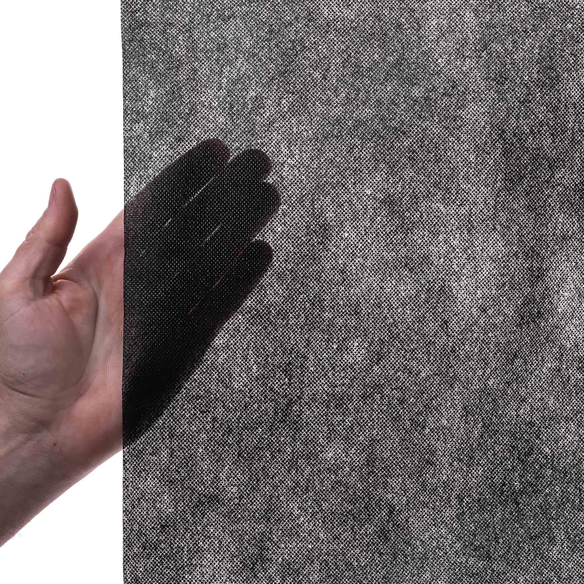 KADAX Telo pacciamatura Anti Erbacce 1 x 15 m - 50 g/m² Nero in Polipropilene - per aiuole e orto - Permeabile all’Acqua per irrigazione Senza ristagni