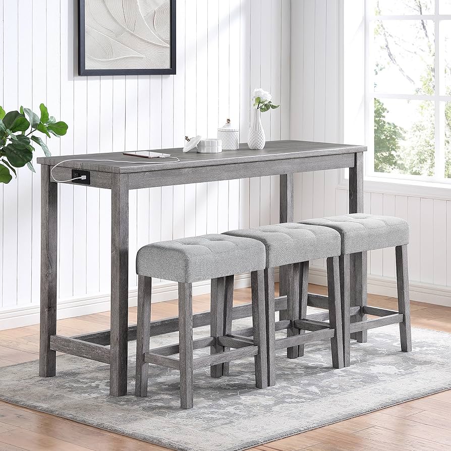 ★ Private Bar Counter Set Amazon.com: AIMEZO 4-Tier Home Bar Unit Bar Table Counter