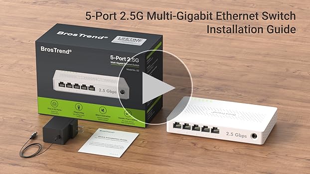 Amazon.com: BrosTrend 5 Port 2.5GB Switch, Unmanaged