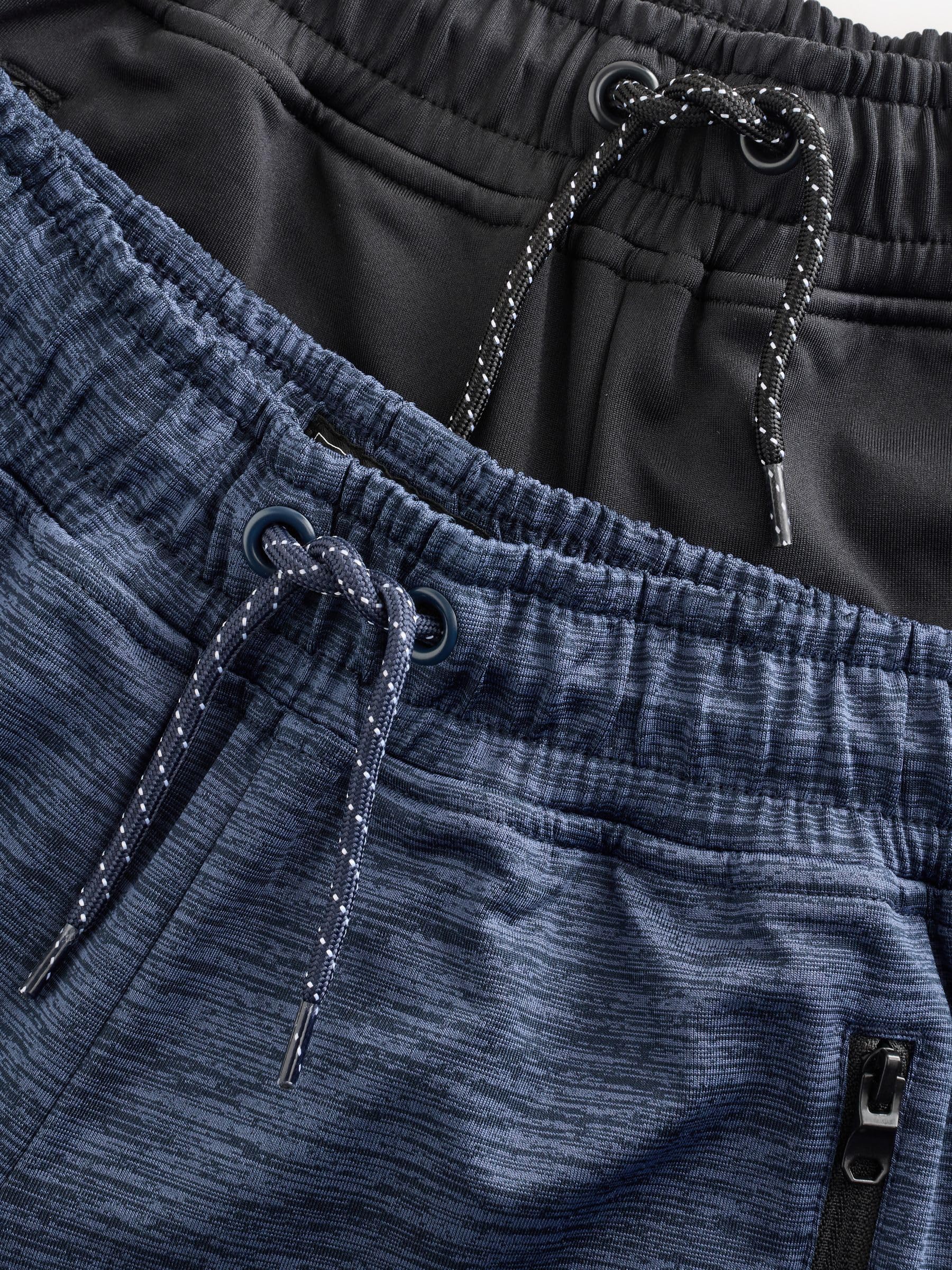 NEXT Niños Pack de 2 Pantalones Deportivos de chándal de Corte Slim