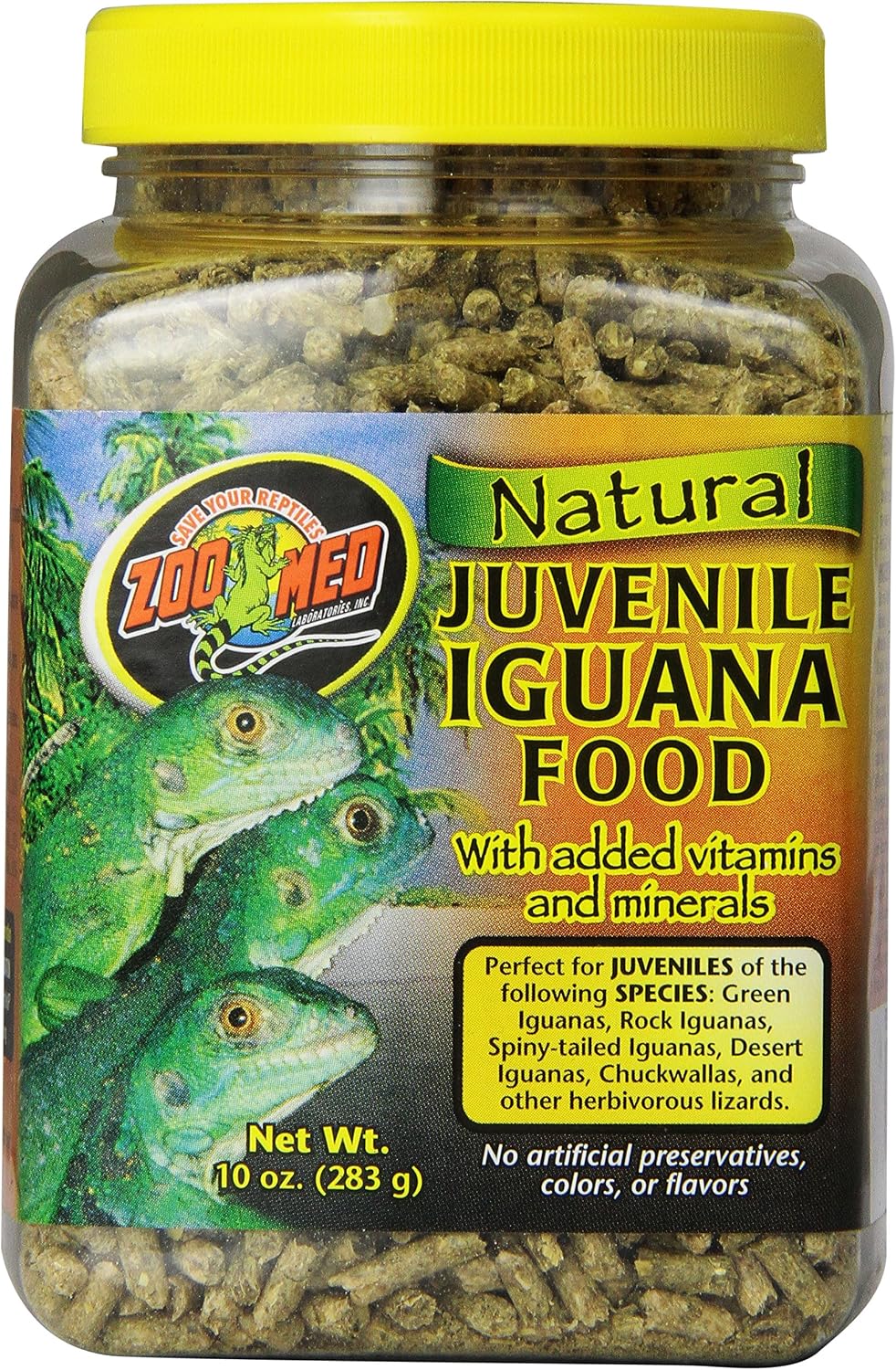 Zoo Med Laboratories Szmzm80 Iguana Juvenile Soft-Moist Pellets, 10-Ounce