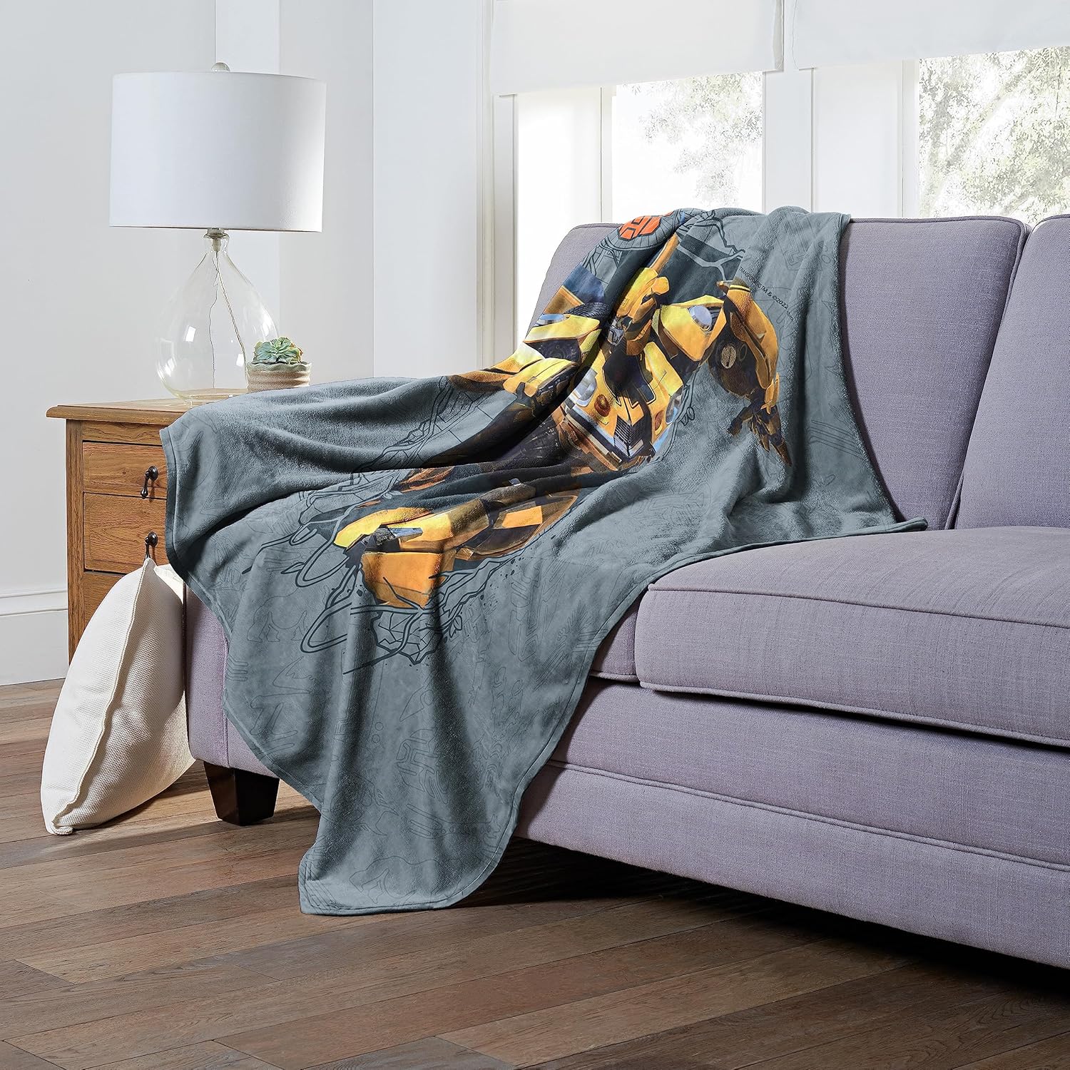Northwest Transformers Silk Touch Throw Blanket, 50" x 60", Bumblebee