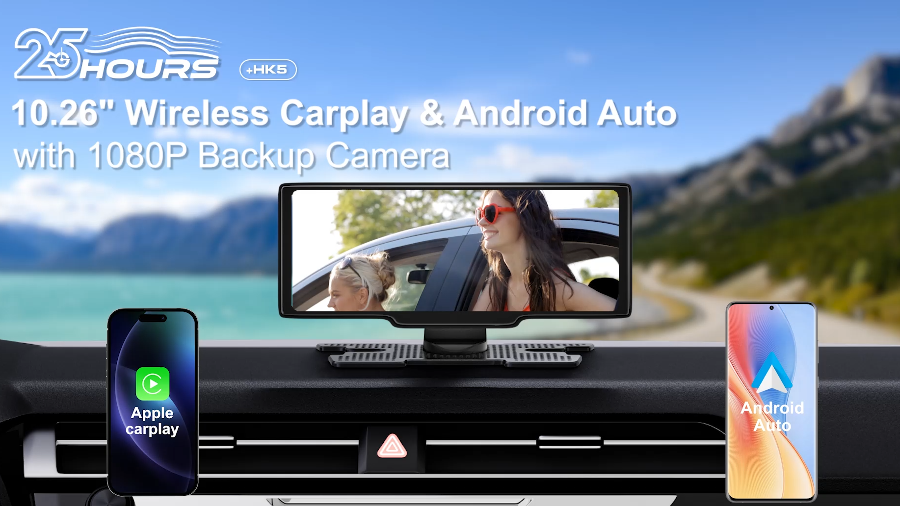 Amazon.com: HK5 Carplay Screen for Car, 10.26'' HD Wireless Apple