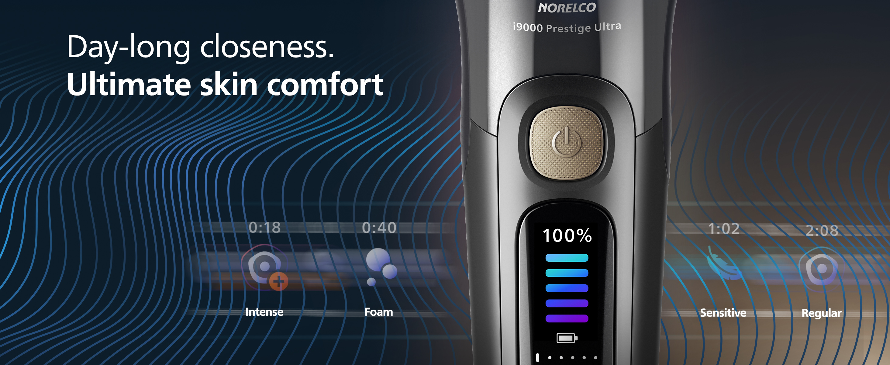 Philips Shaver I9000 Prestige Wet & Dry Electric Shaver, Skin IQ Technology, Triple Lift & Cut System, Rotating DualSteel Precision Blades, Quick Clean Pod, XP9202/30 - View #10
