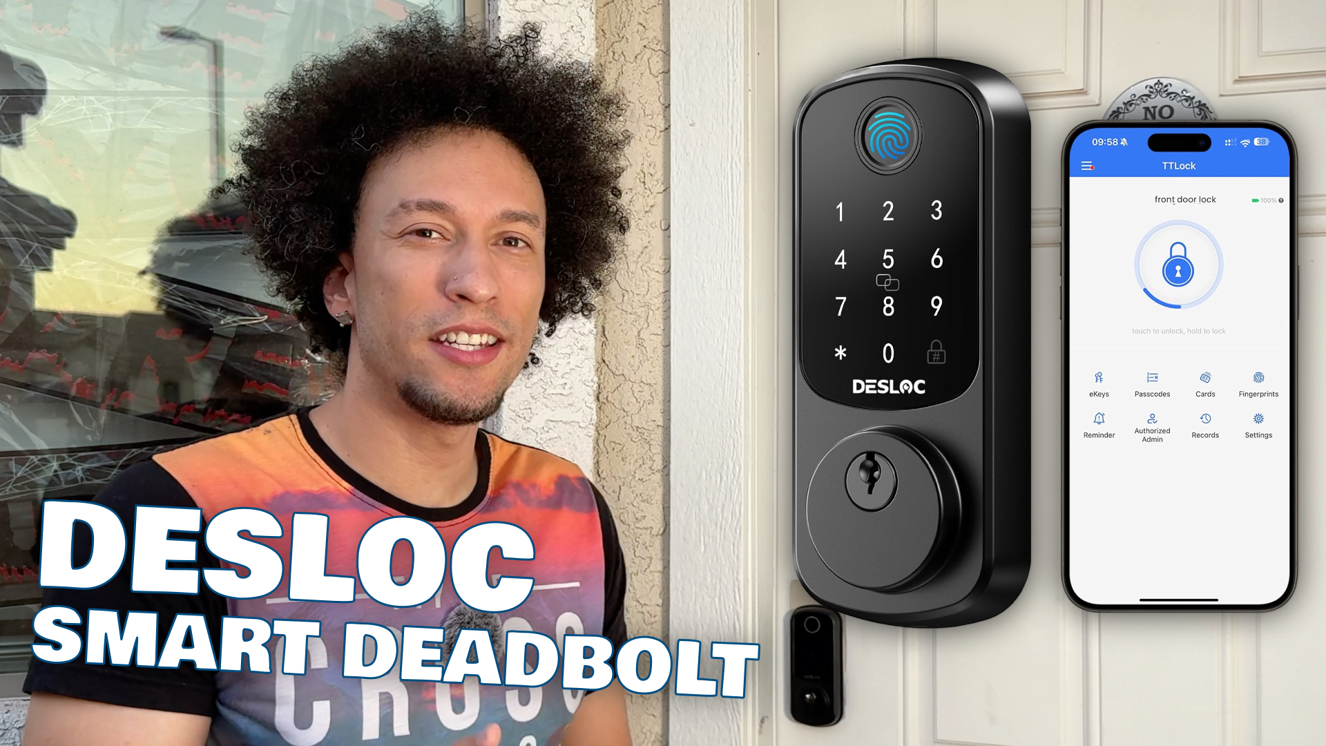 Watch DESLOC B200 Fingerprint Smart Door Lock on Amazon Live