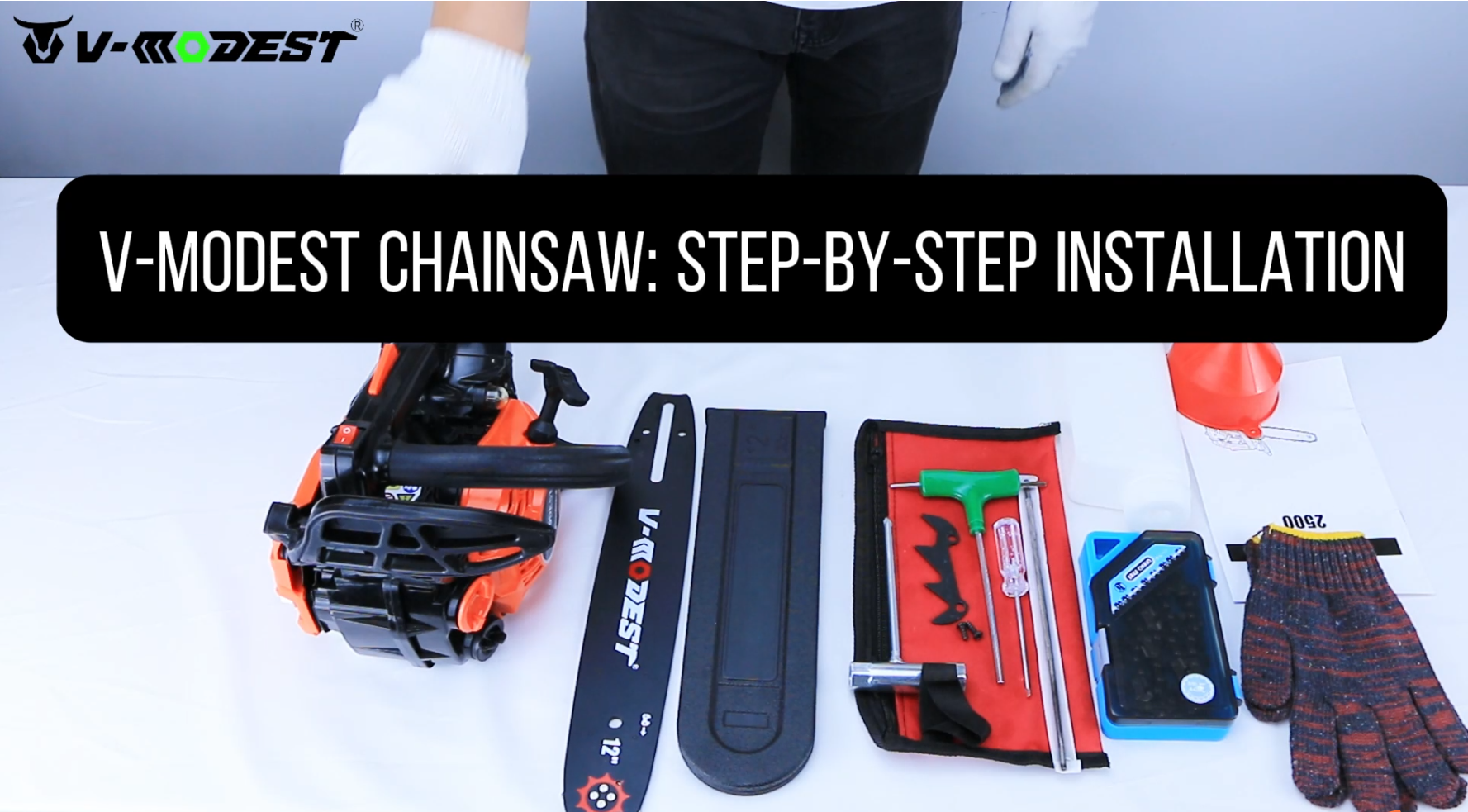 Amazon.com : V-MODEST Top Handle Chainsaw 12 inch 25cc Gas