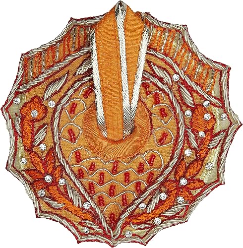 Miniatura 6 de Aditri Creation Paño de diseñador azul para Lord Krishan Ladu Laddu Gopal Kanaiya Bal Krishna vestido de trabajo a mano Poshak Vastra para pequeña